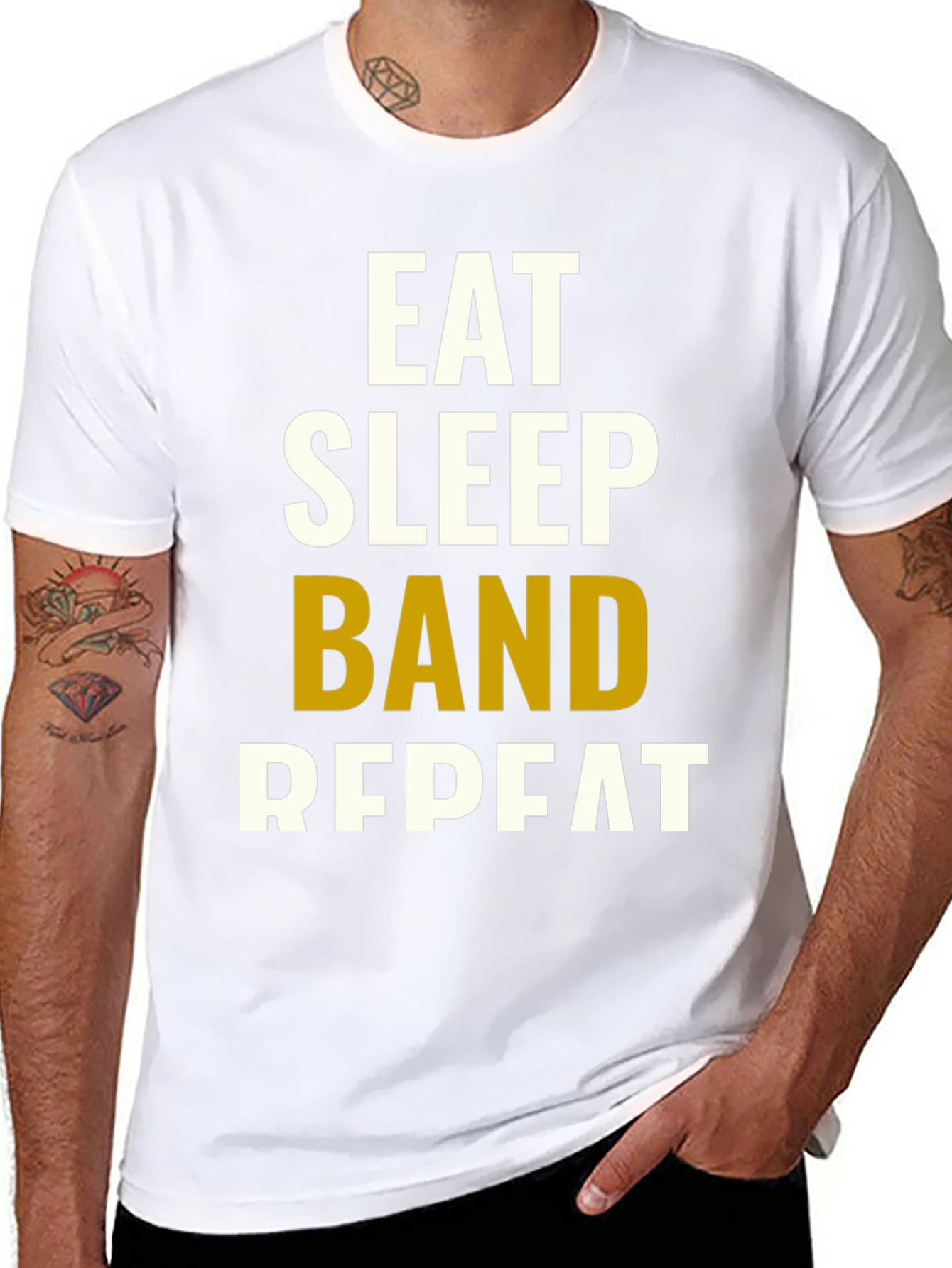 Eat Sleep Band Repeat T-Shirt - Musicians Tee