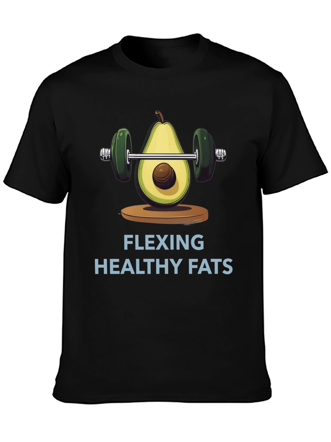 Flexing Healthy Fats Avocado Gym T-Shirt