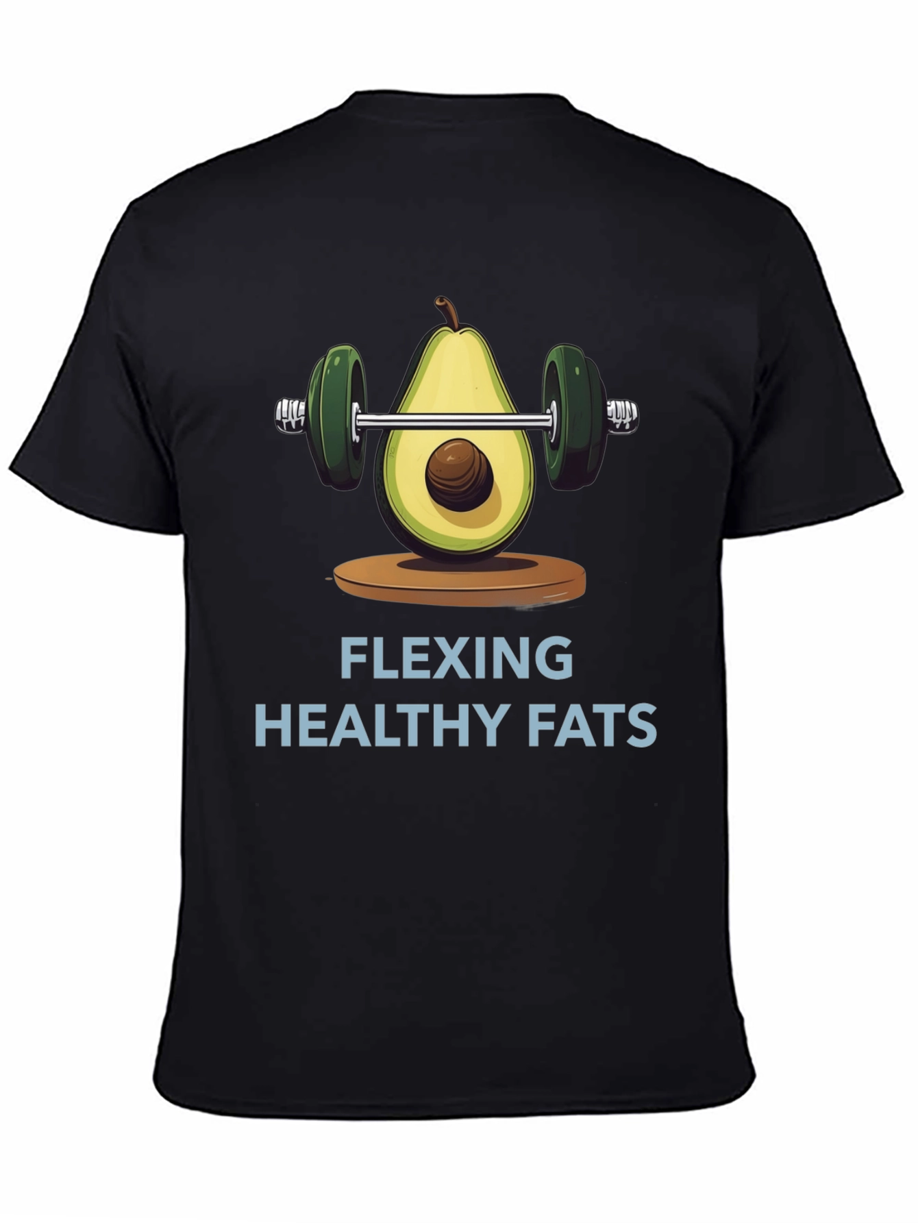 Flexing Healthy Fats Avocado Gym T-Shirt