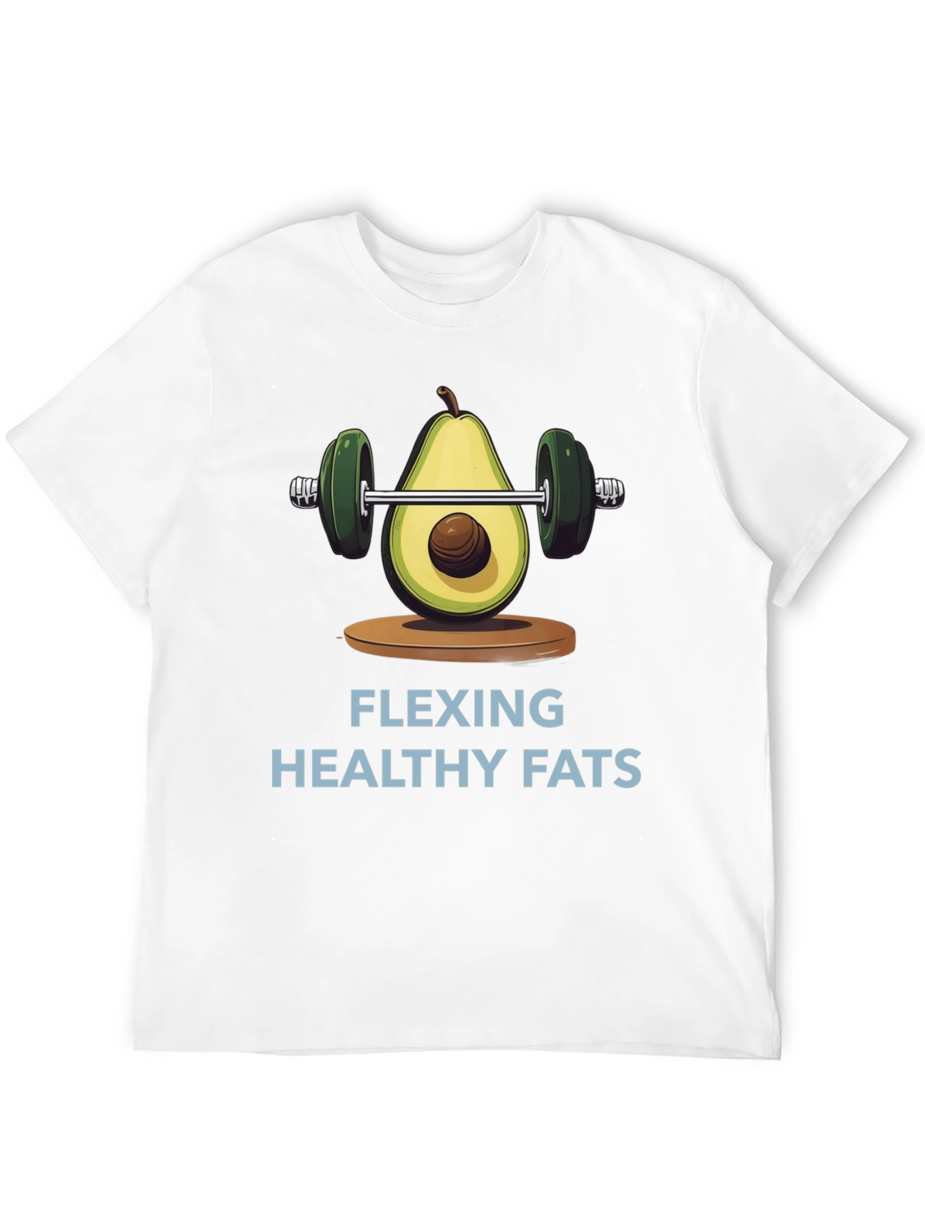 Flexing Healthy Fats Avocado Gym T-Shirt