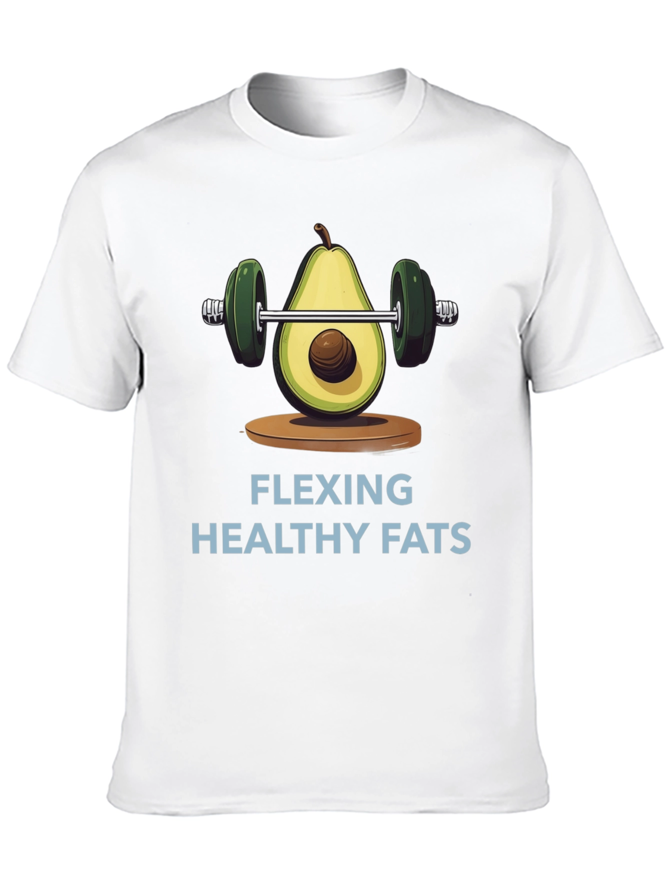 Flexing Healthy Fats Avocado Gym T-Shirt