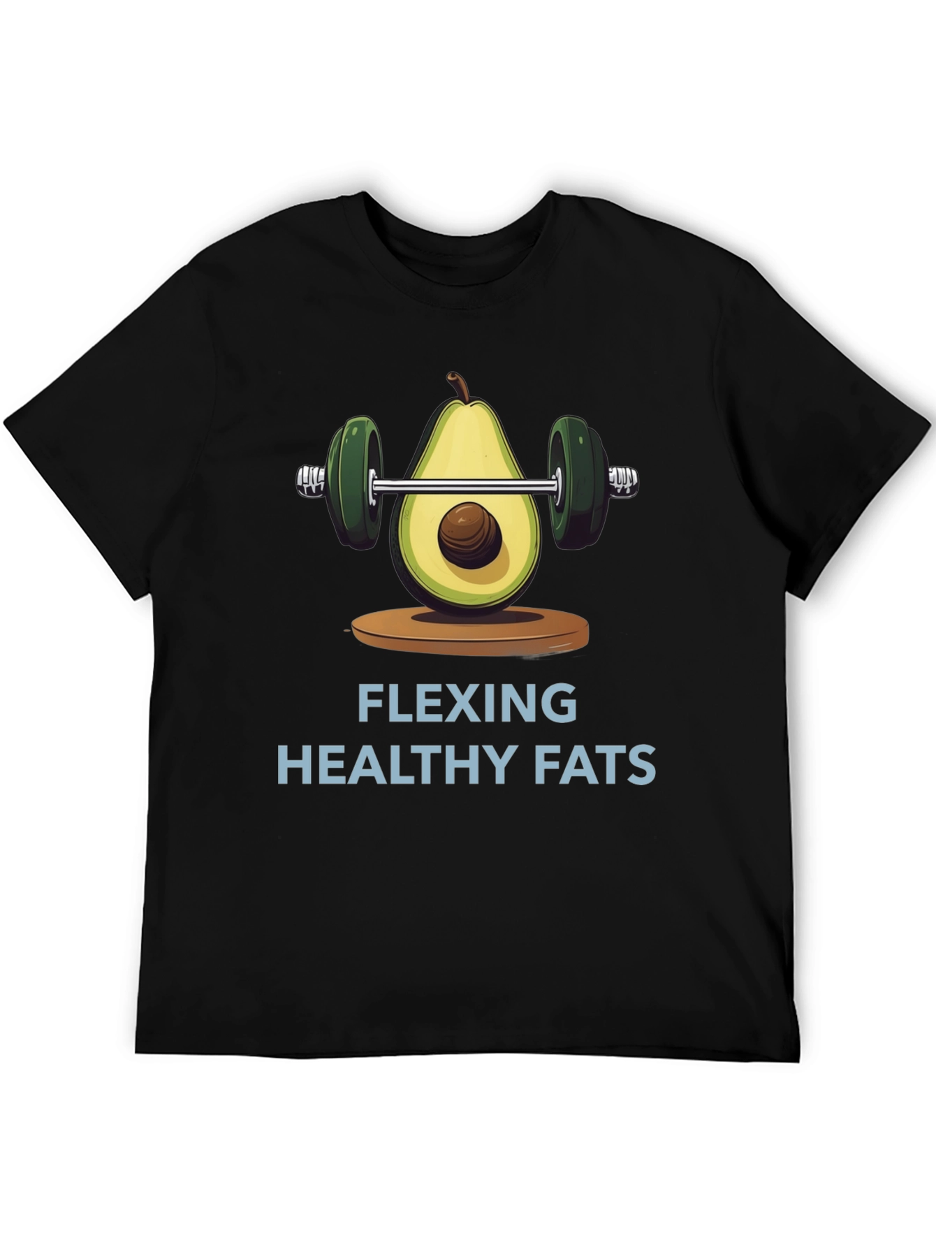 Flexing Healthy Fats Avocado Gym T-Shirt