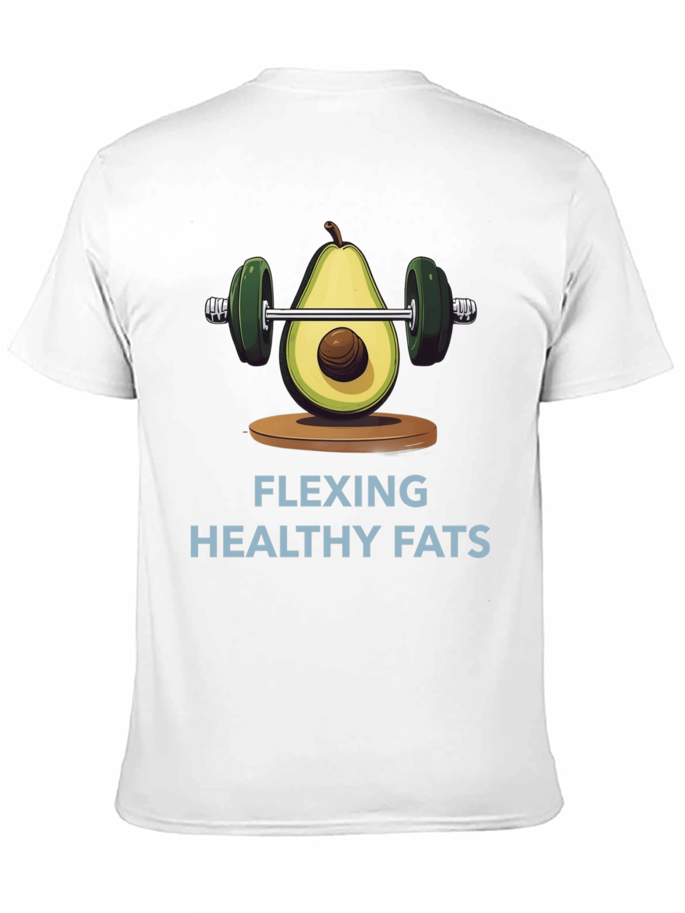 Flexing Healthy Fats Avocado Gym T-Shirt