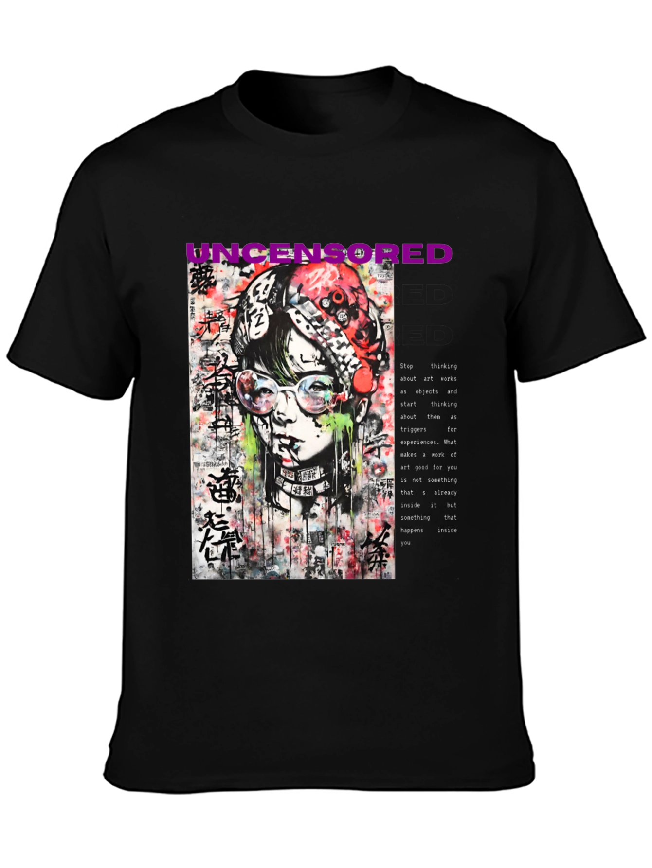 Uncensored Street Art Graphic Tee