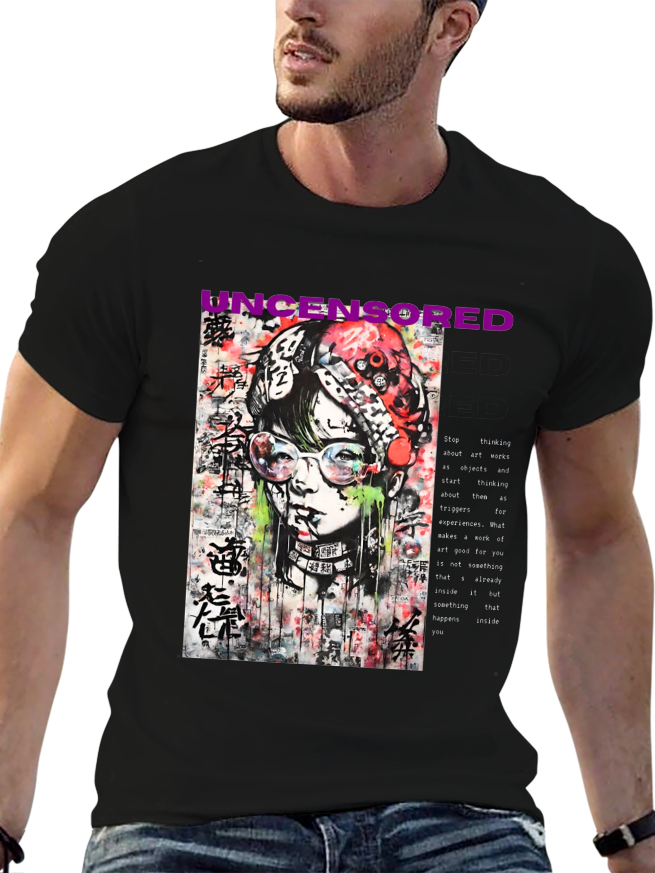 Uncensored Street Art Graphic Tee