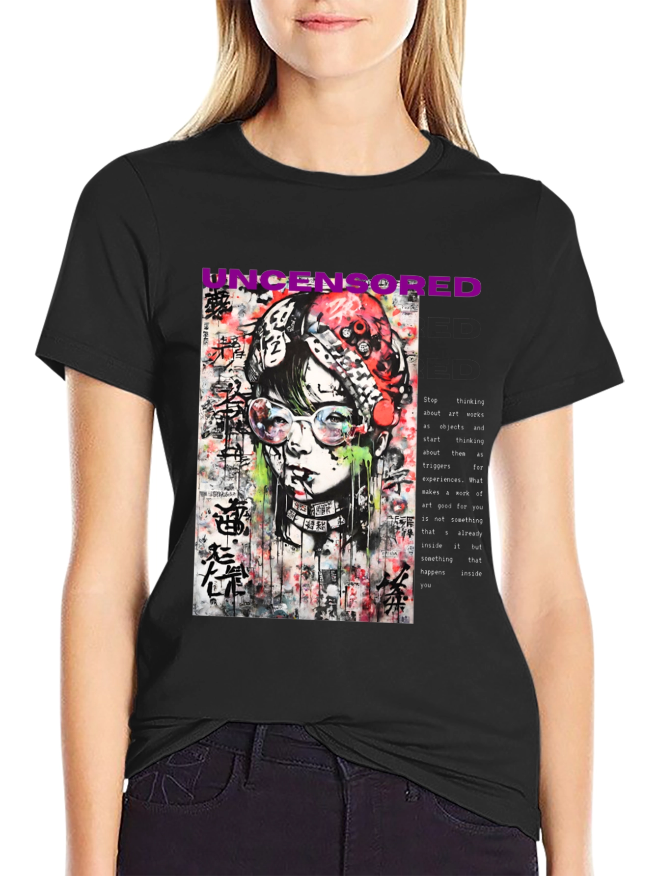 Uncensored Street Art Graphic Tee