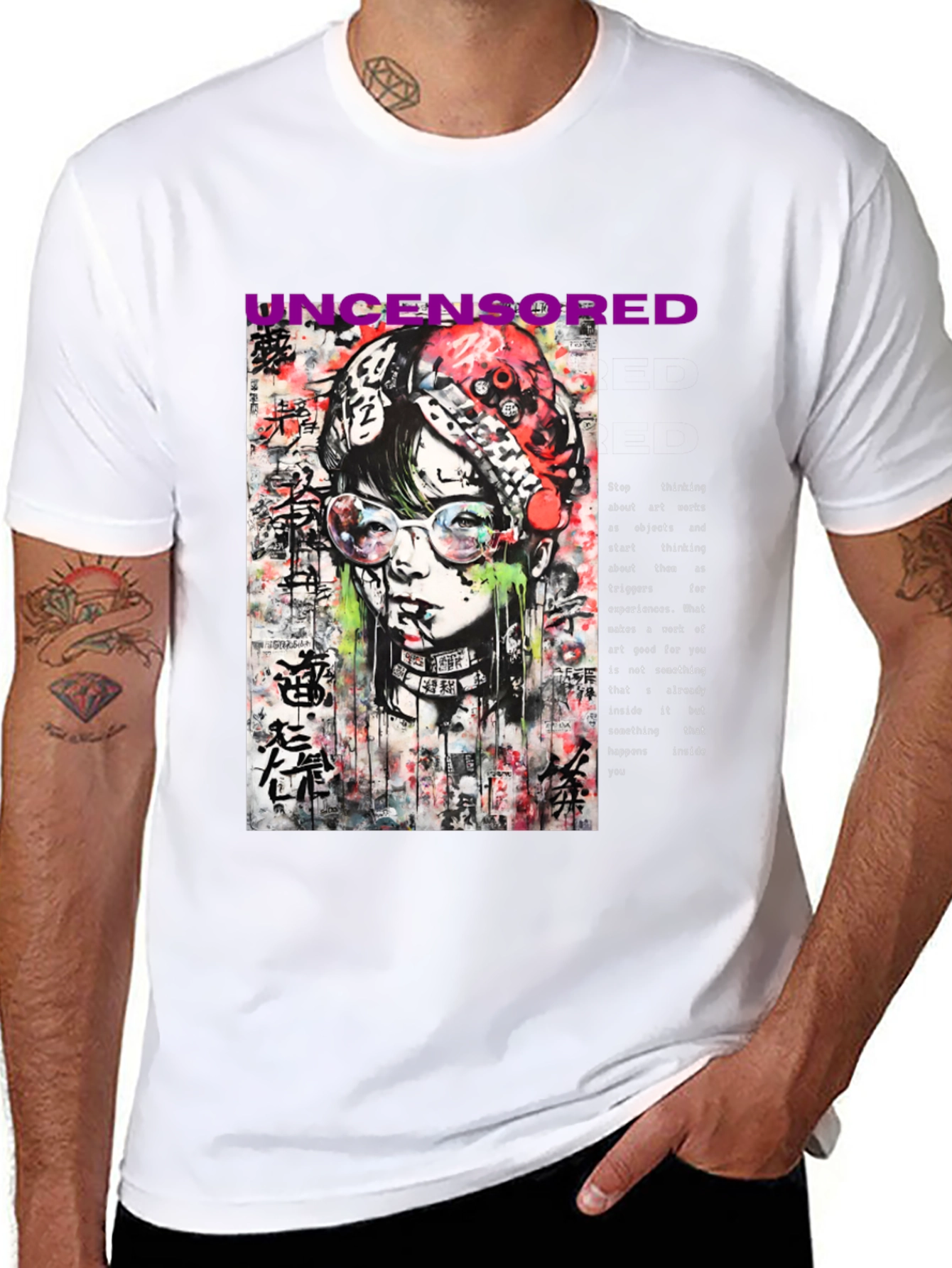 Uncensored Street Art Graphic Tee