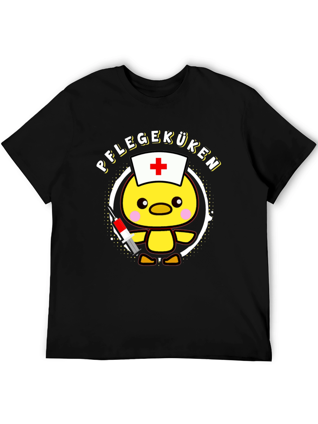 Pflegeküken T-Shirt - Cute Nurse Chick Design