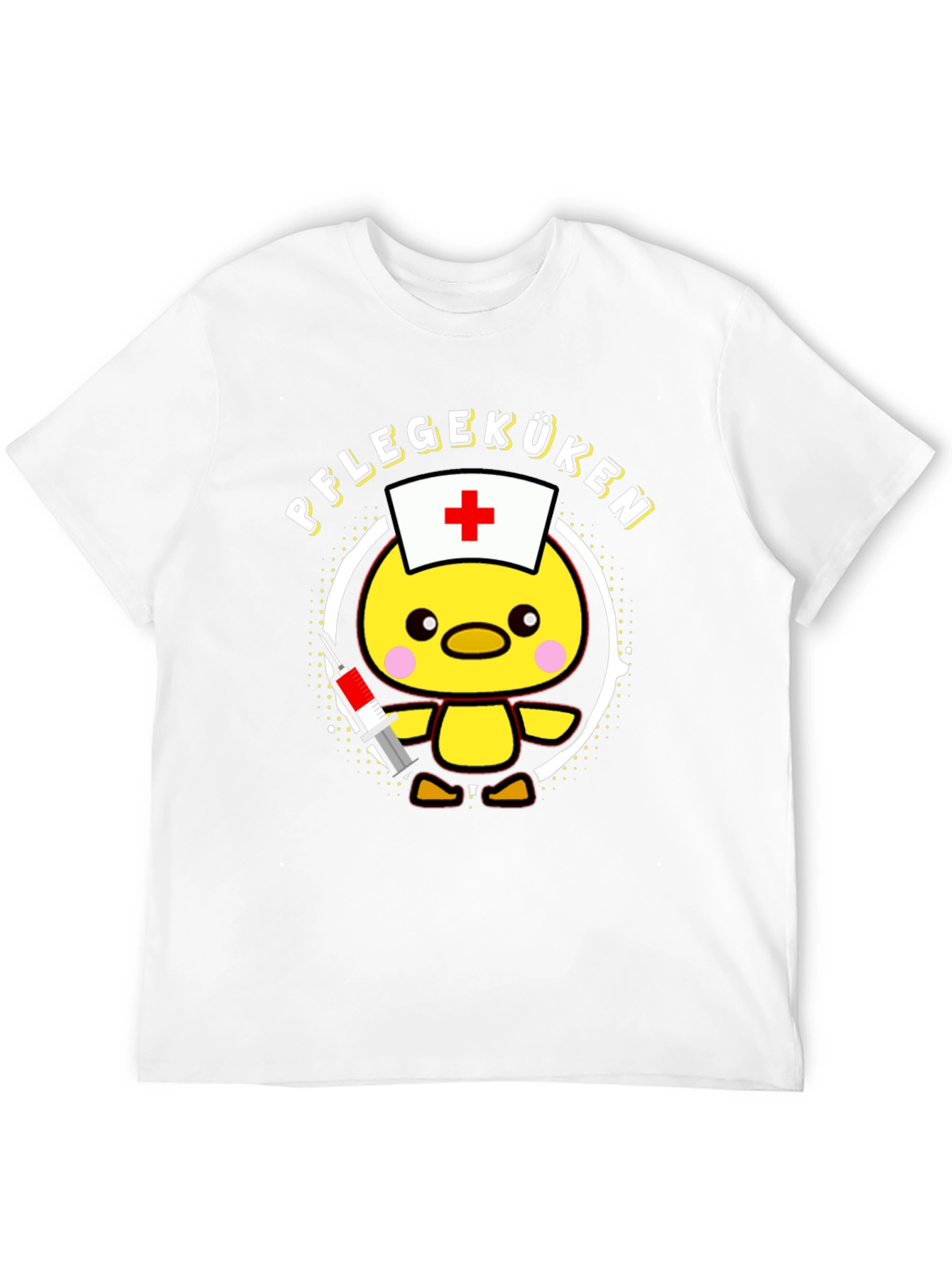 Pflegeküken T-Shirt - Cute Nurse Chick Design