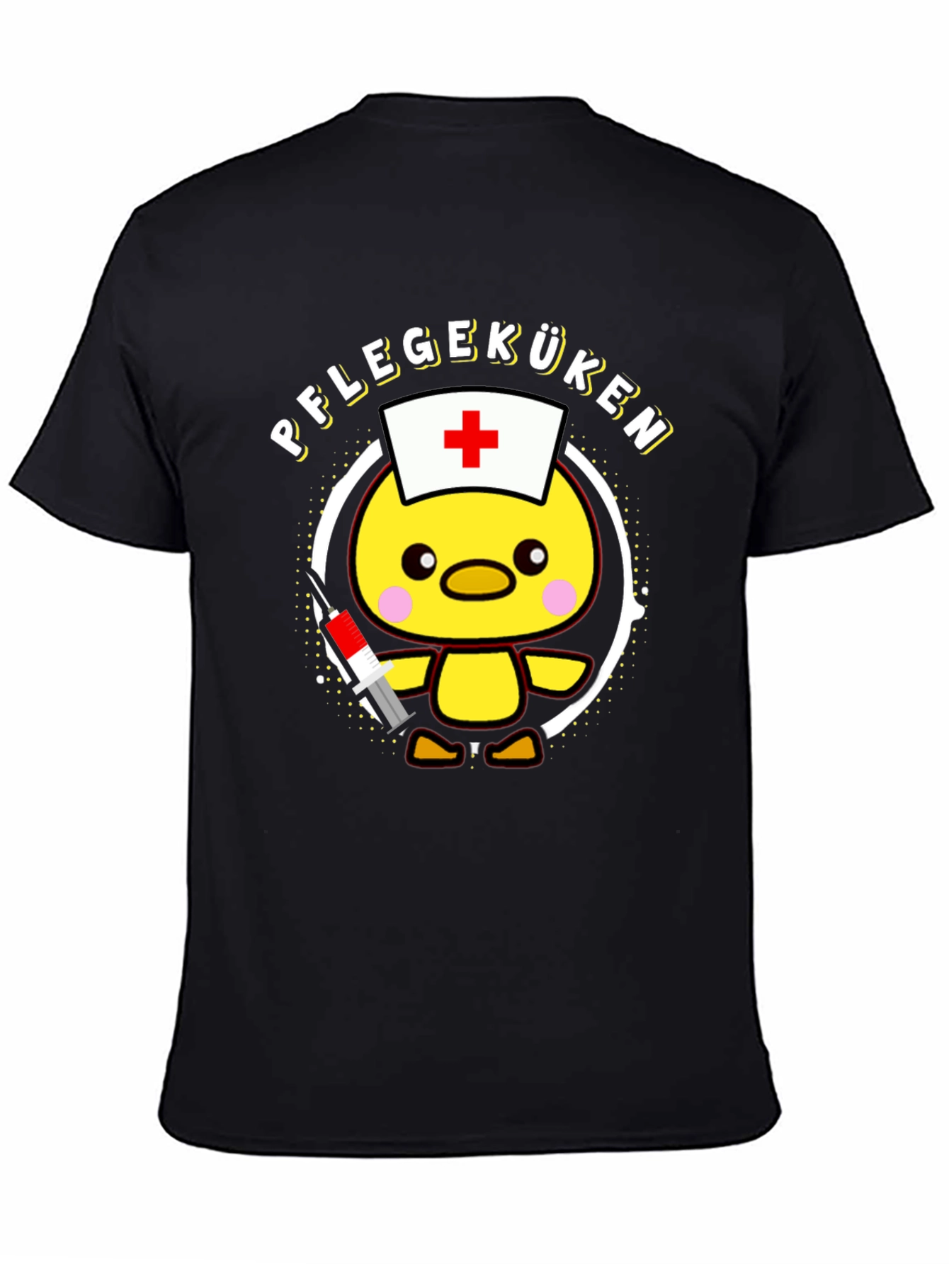 Pflegeküken T-Shirt - Cute Nurse Chick Design