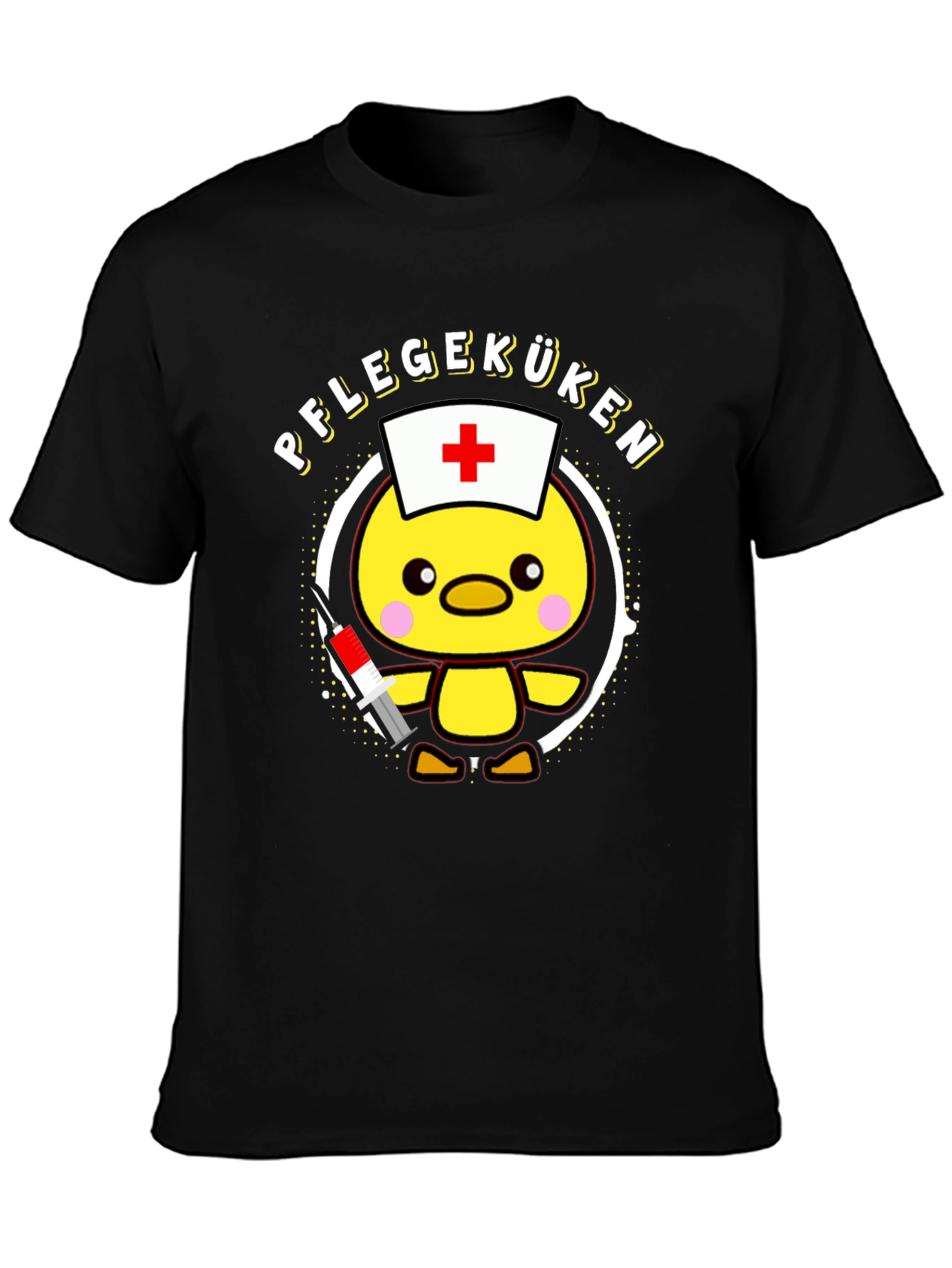 Pflegeküken T-Shirt - Cute Nurse Chick Design