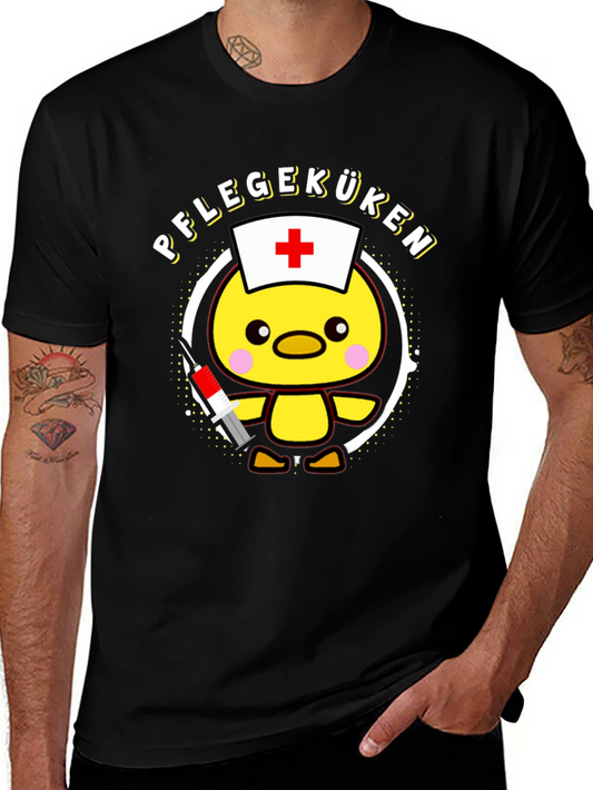 Pflegeküken T-Shirt - Cute Nurse Chick Design