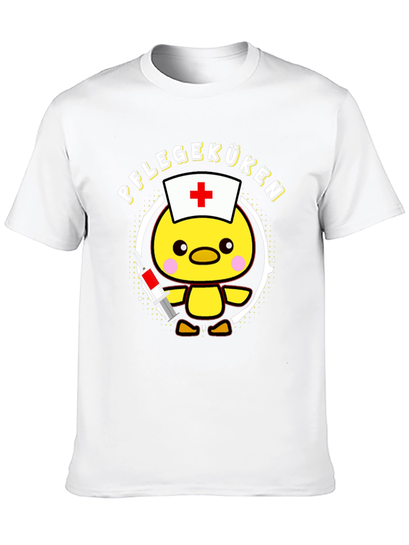 Pflegeküken T-Shirt - Cute Nurse Chick Design