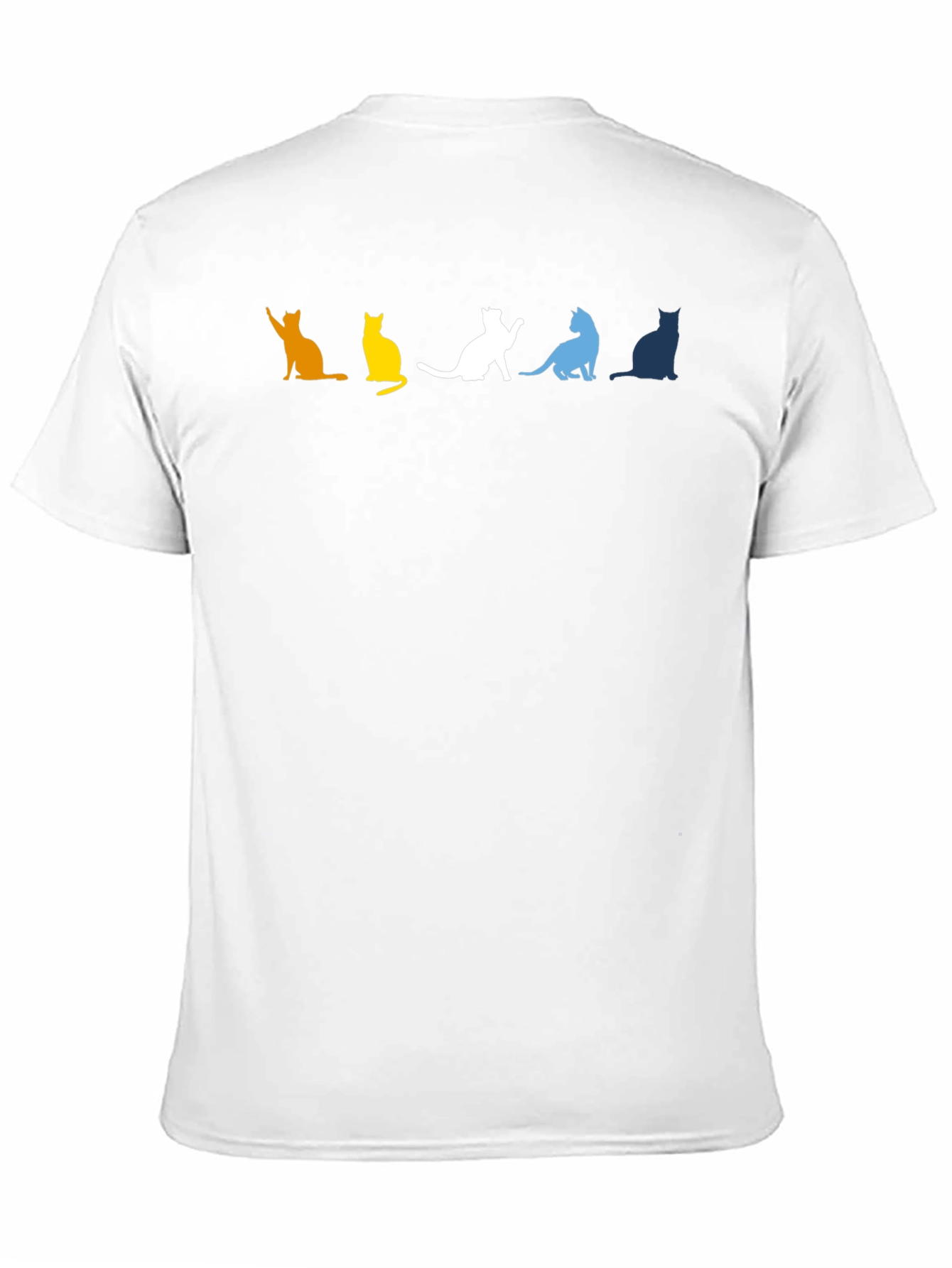 Colorful Cat Silhouette T-Shirt