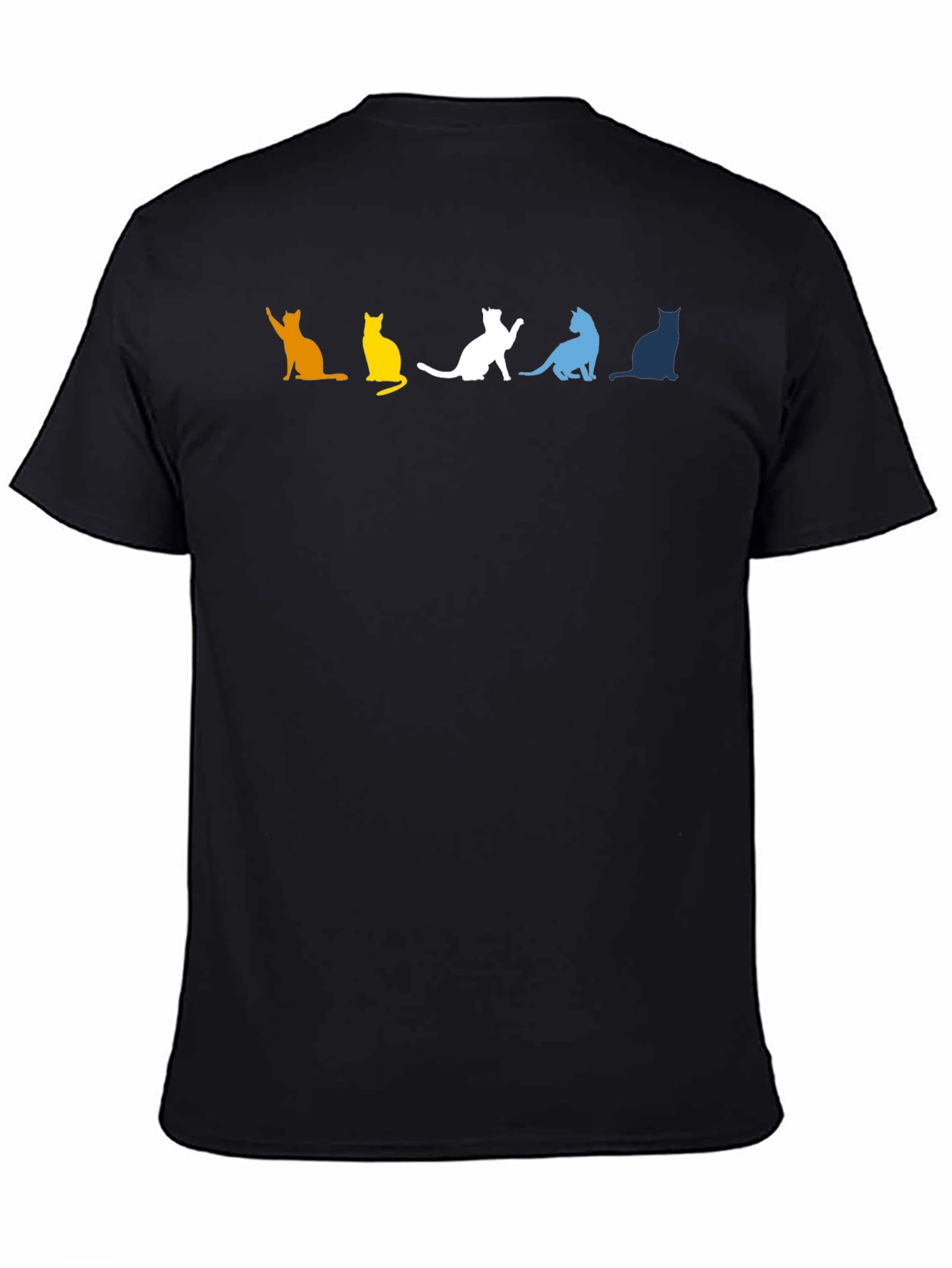Colorful Cat Silhouette T-Shirt
