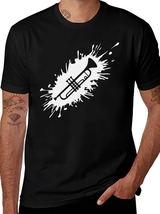 Trumpet Splash Black T-Shirt