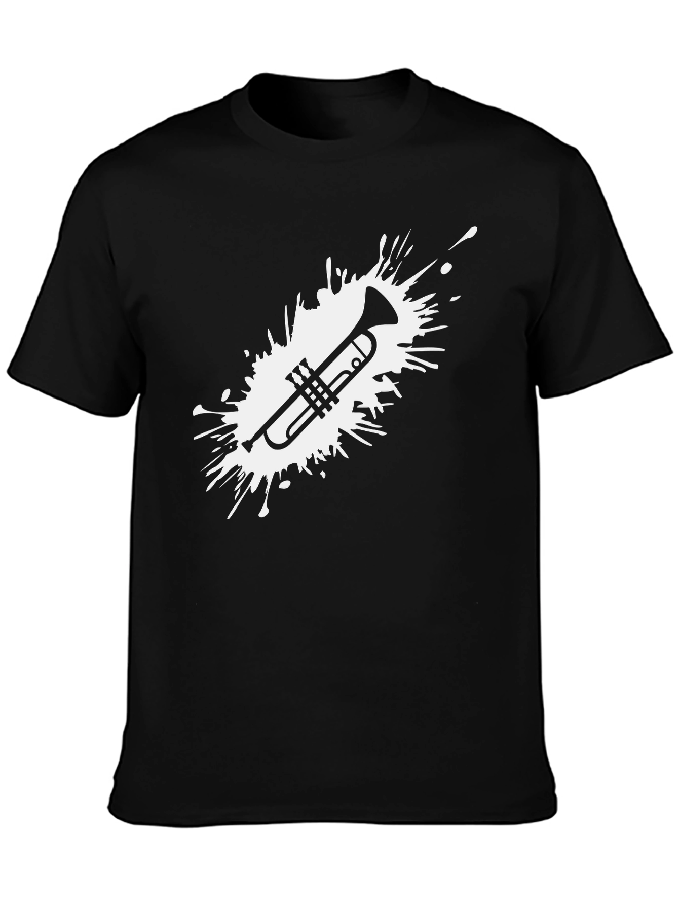 Trumpet Splash Black T-Shirt