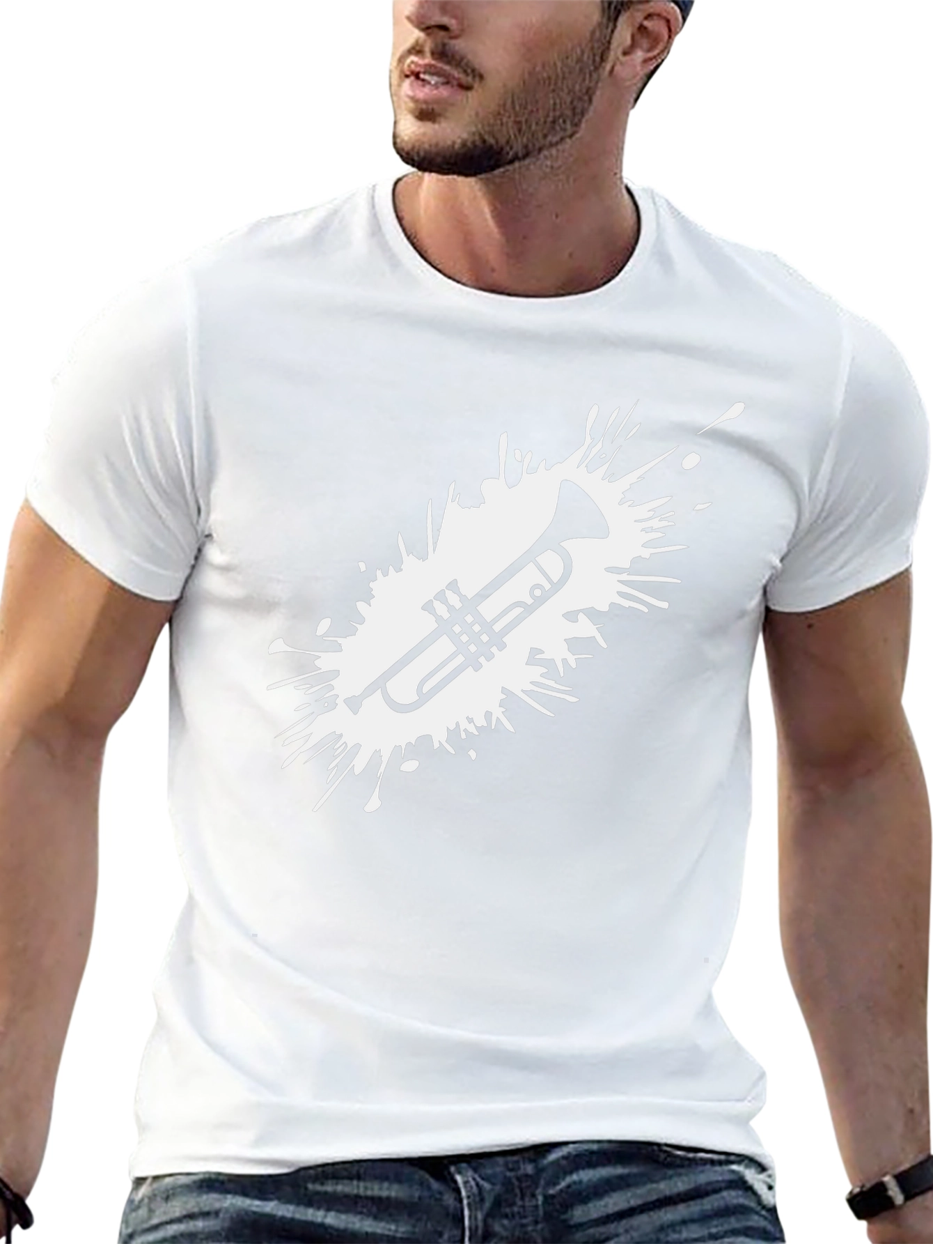 Trumpet Splash Black T-Shirt