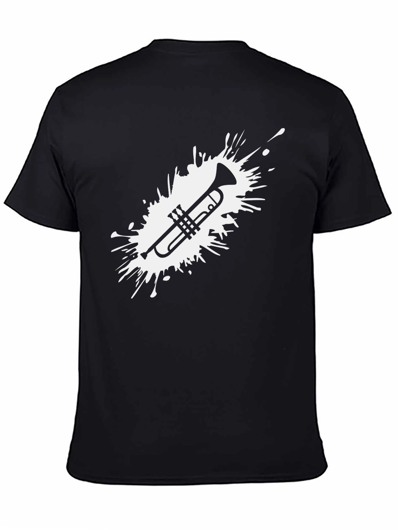 Trumpet Splash Black T-Shirt