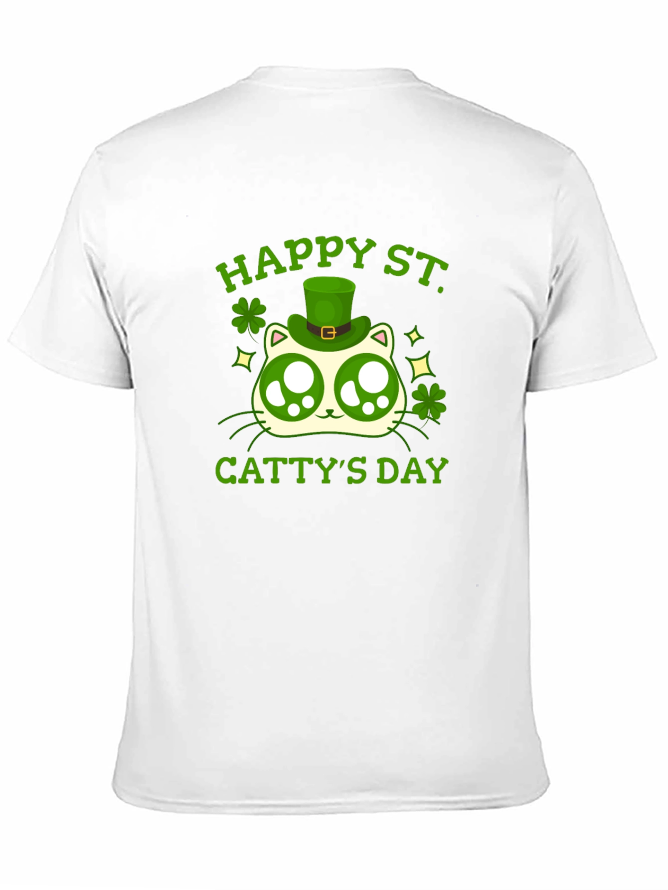 Happy St. Cattys Day Black T-Shirt