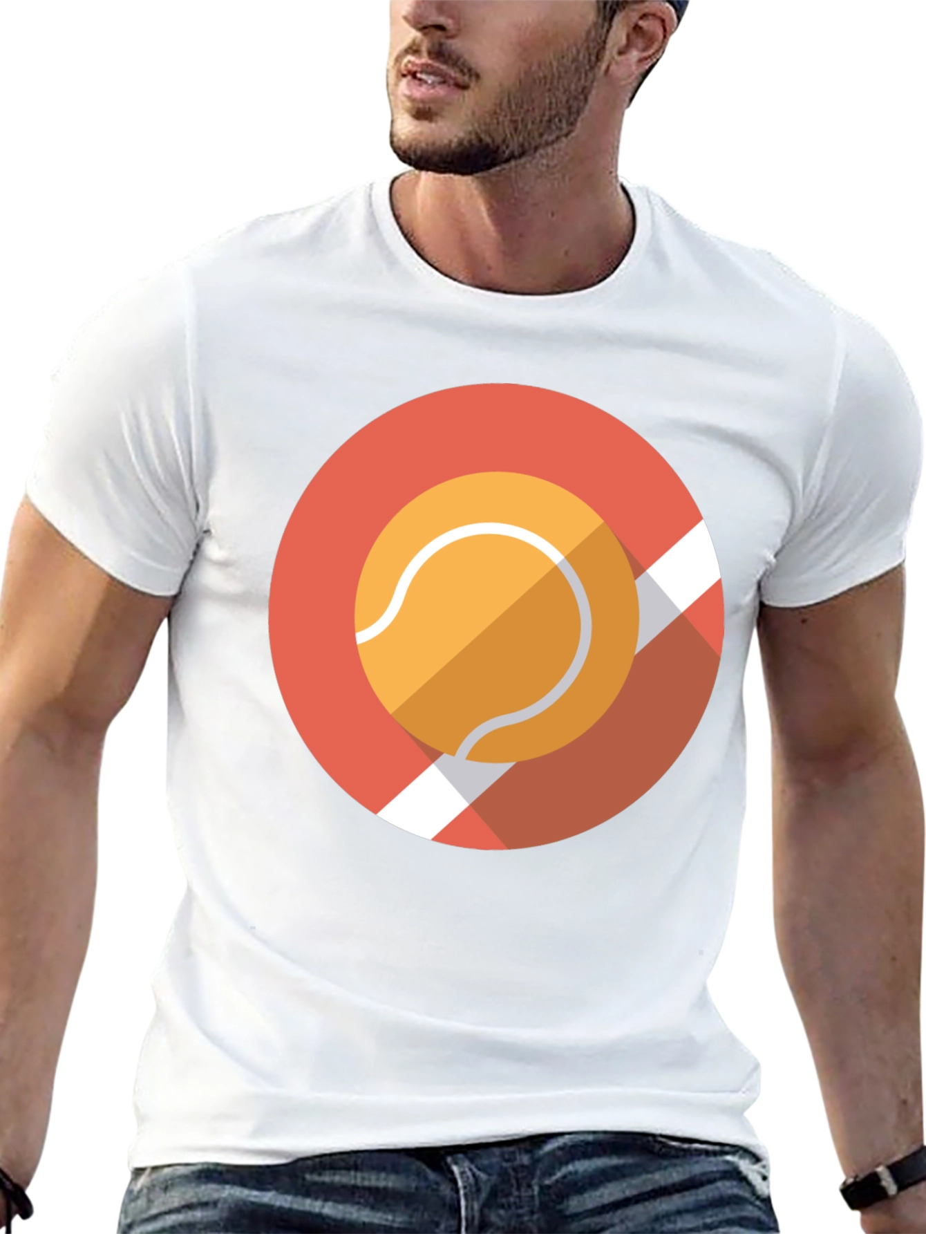 Tennis Ban Graphic Tee - Cool Casual Black T-Shirt