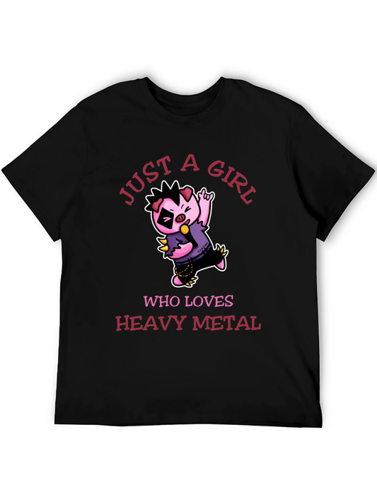 Just a Girl Who Loves Heavy Metal T-Shirt
