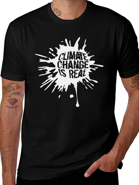 Climate Change Is Real Black T-Shirt