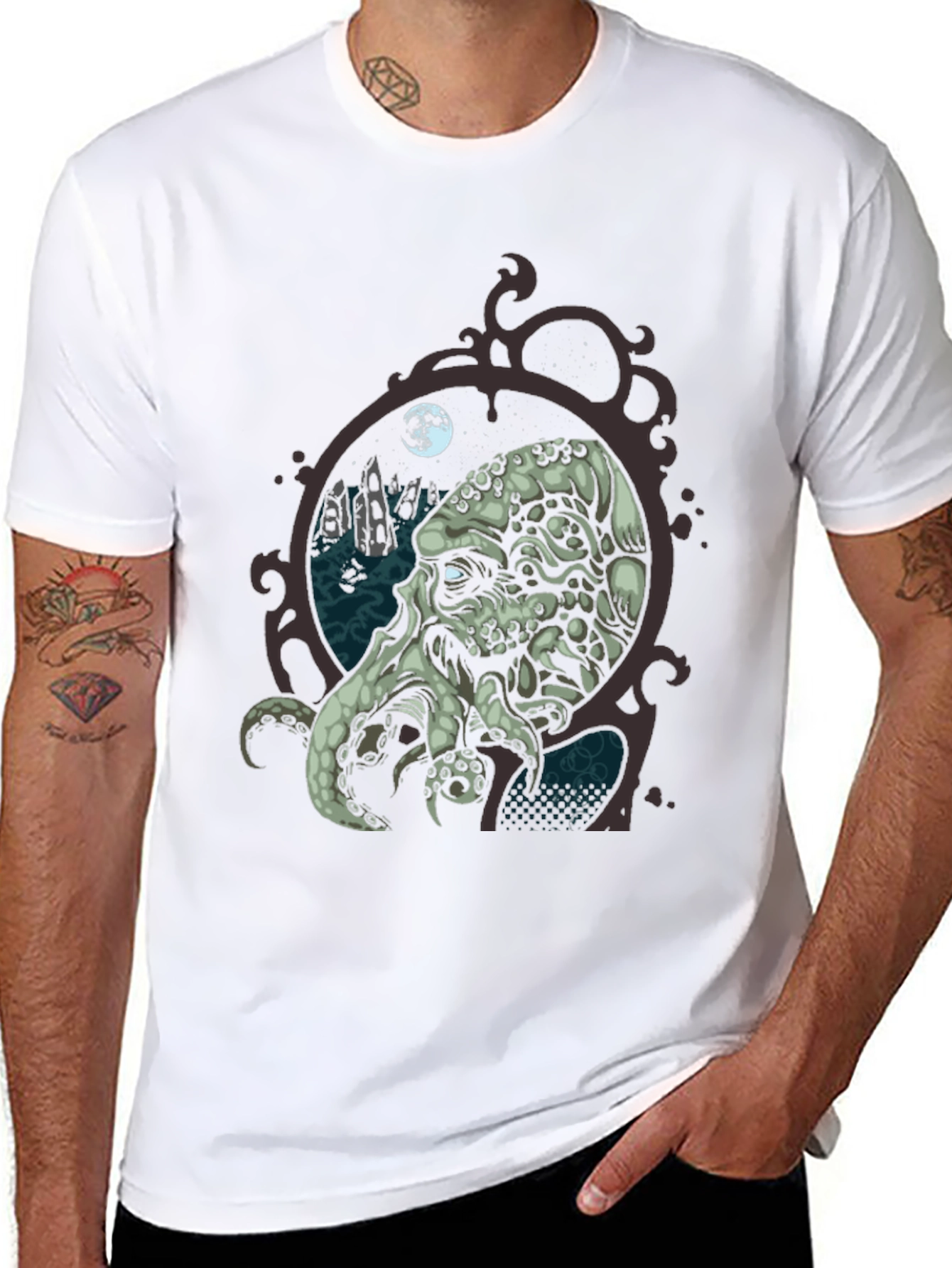 Cthulhu T-Shirt - Black Graphic Tee
