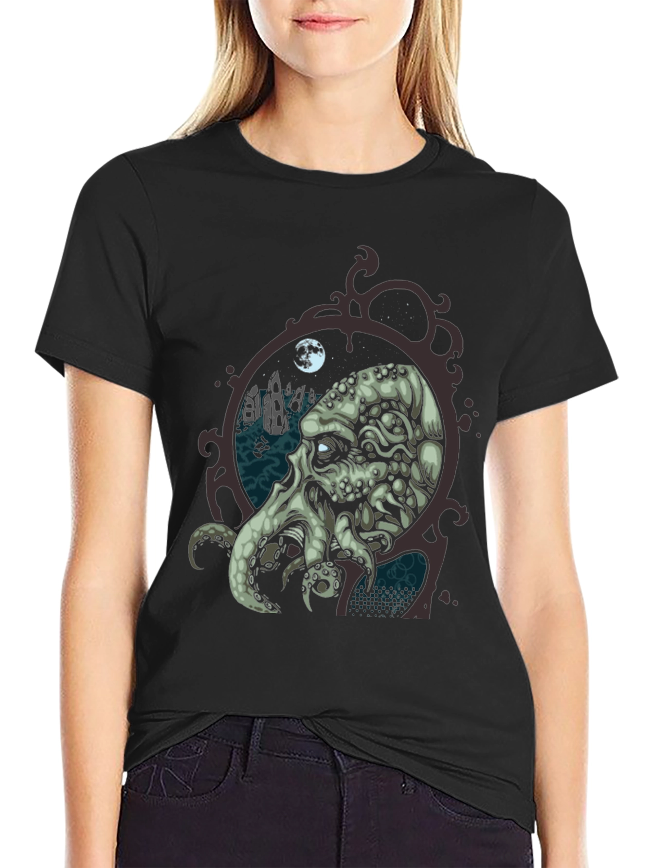 Cthulhu T-Shirt - Black Graphic Tee