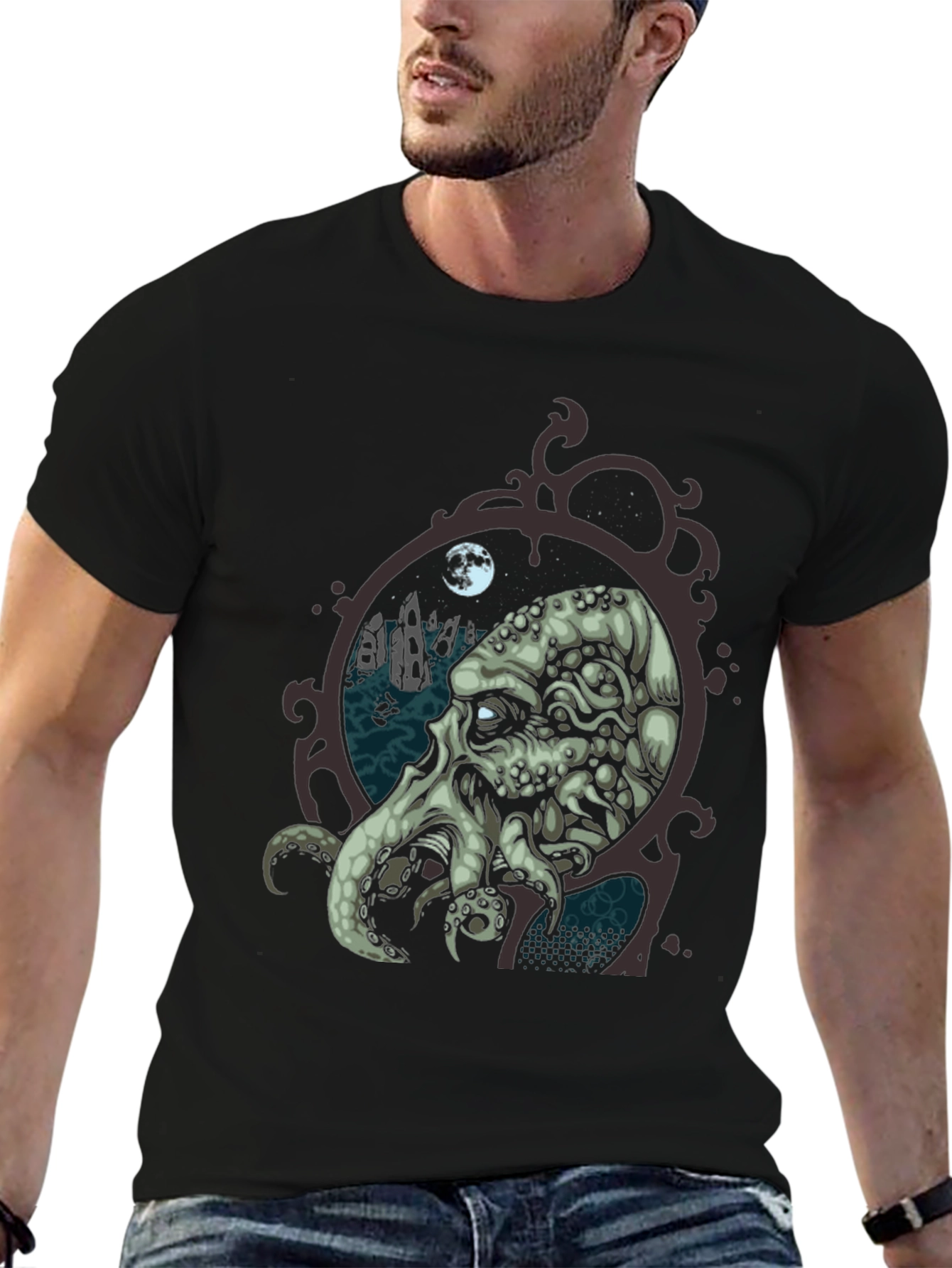 Cthulhu T-Shirt - Black Graphic Tee
