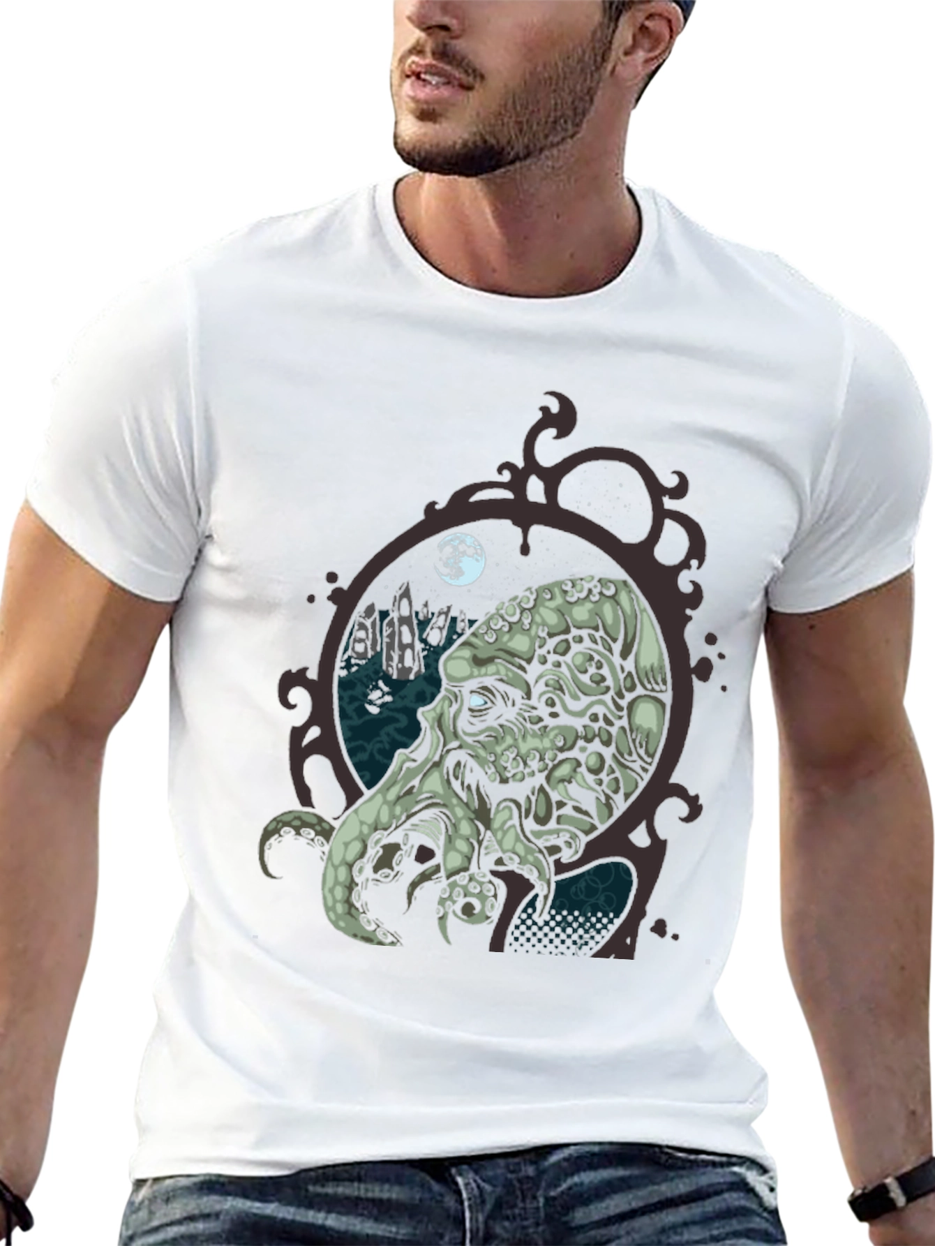 Cthulhu T-Shirt - Black Graphic Tee