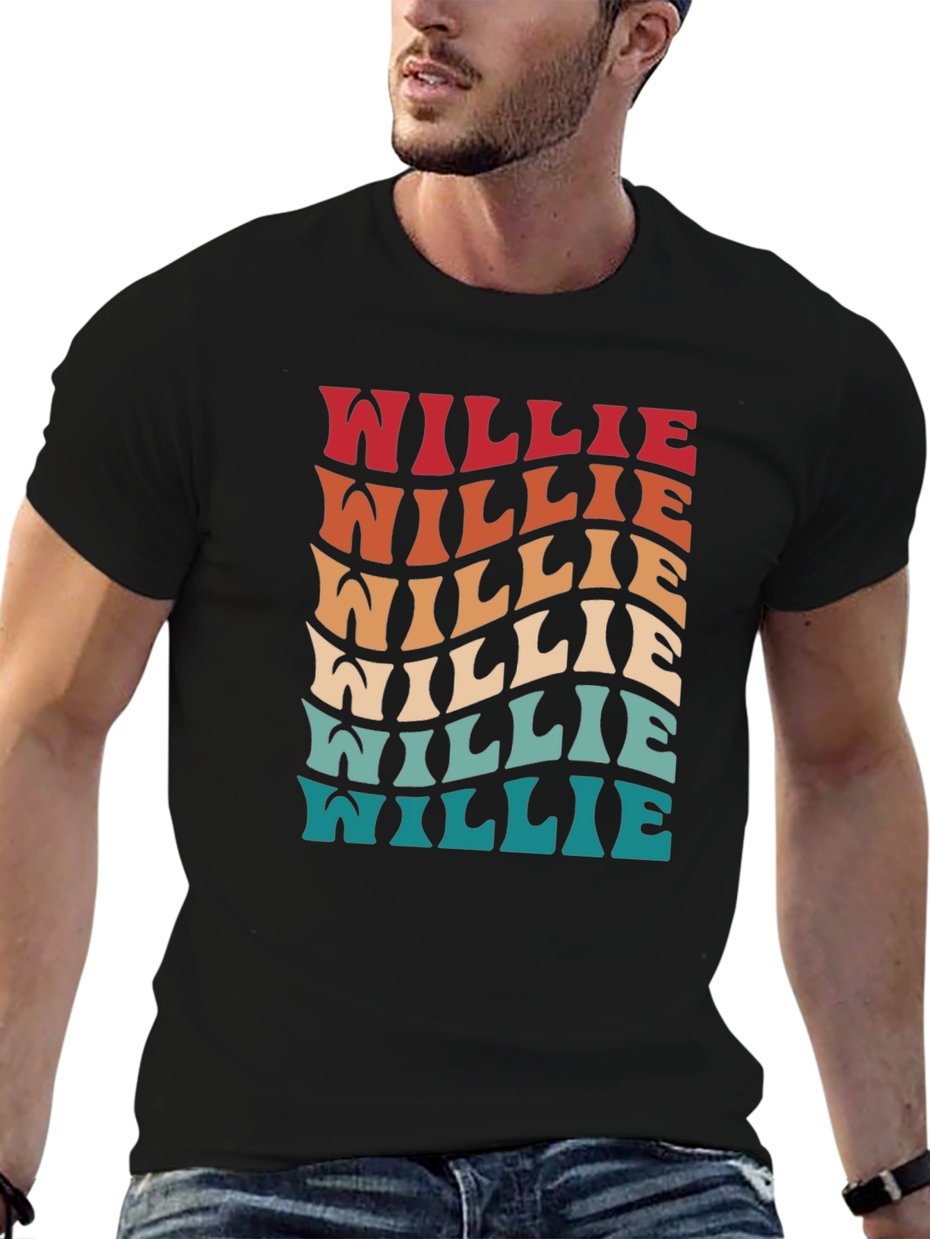 Retro Willie T-Shirt - Groovy Style