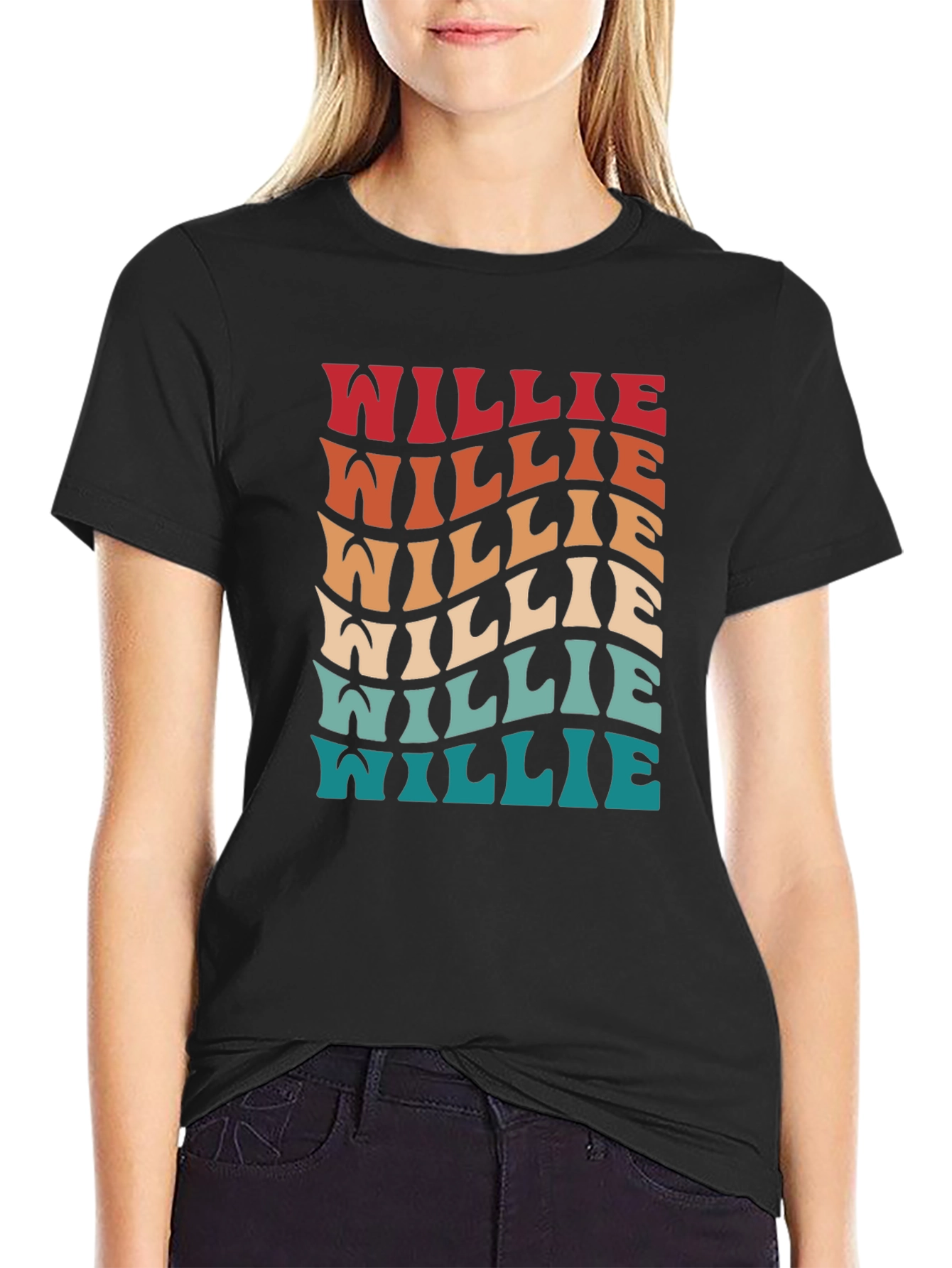 Retro Willie T-Shirt - Groovy Style