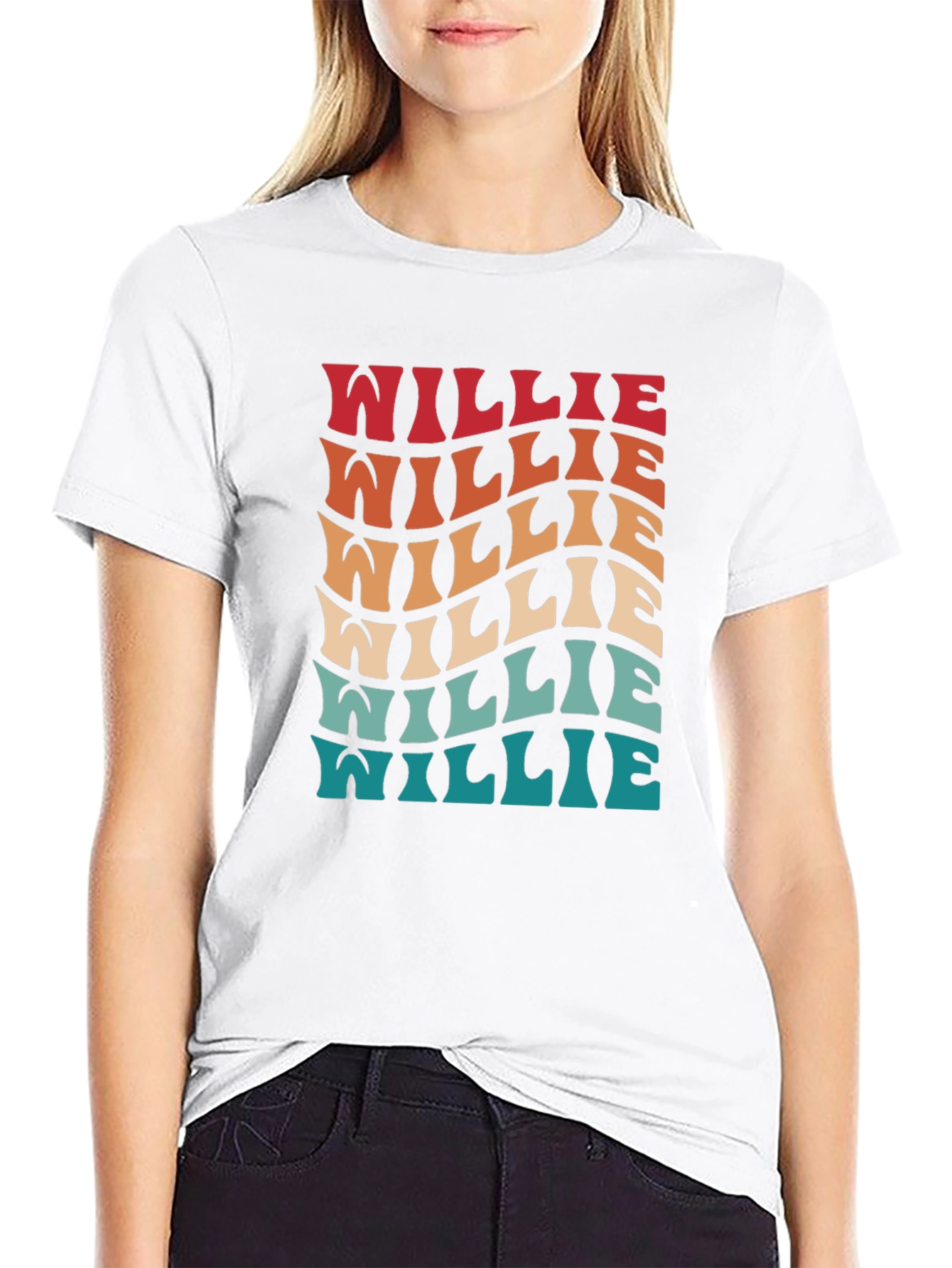 Retro Willie T-Shirt - Groovy Style