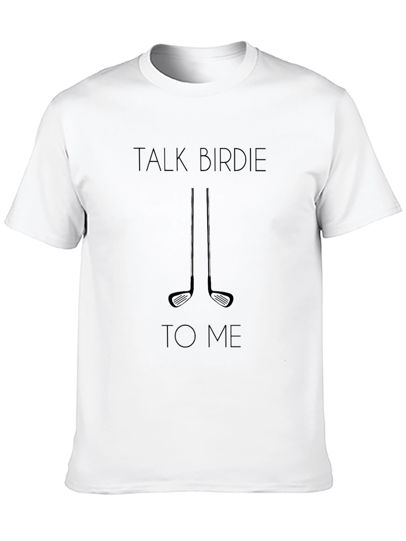 Talk Birdie to Me Black Golf T-Shirt