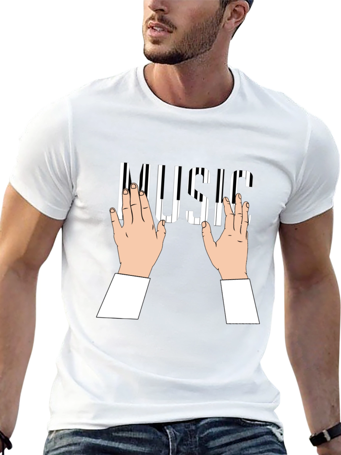 Piano Keys Music T-Shirt