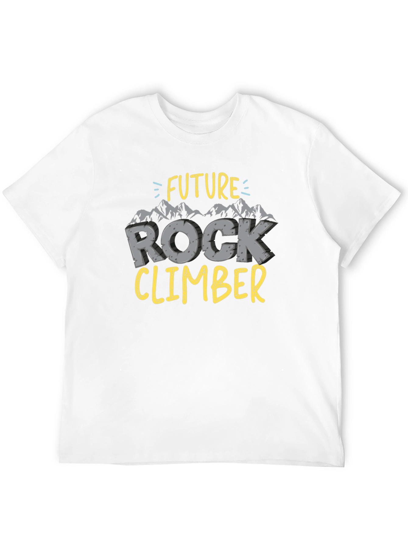 Future Rock Climber T-Shirt Black Cotton Tee