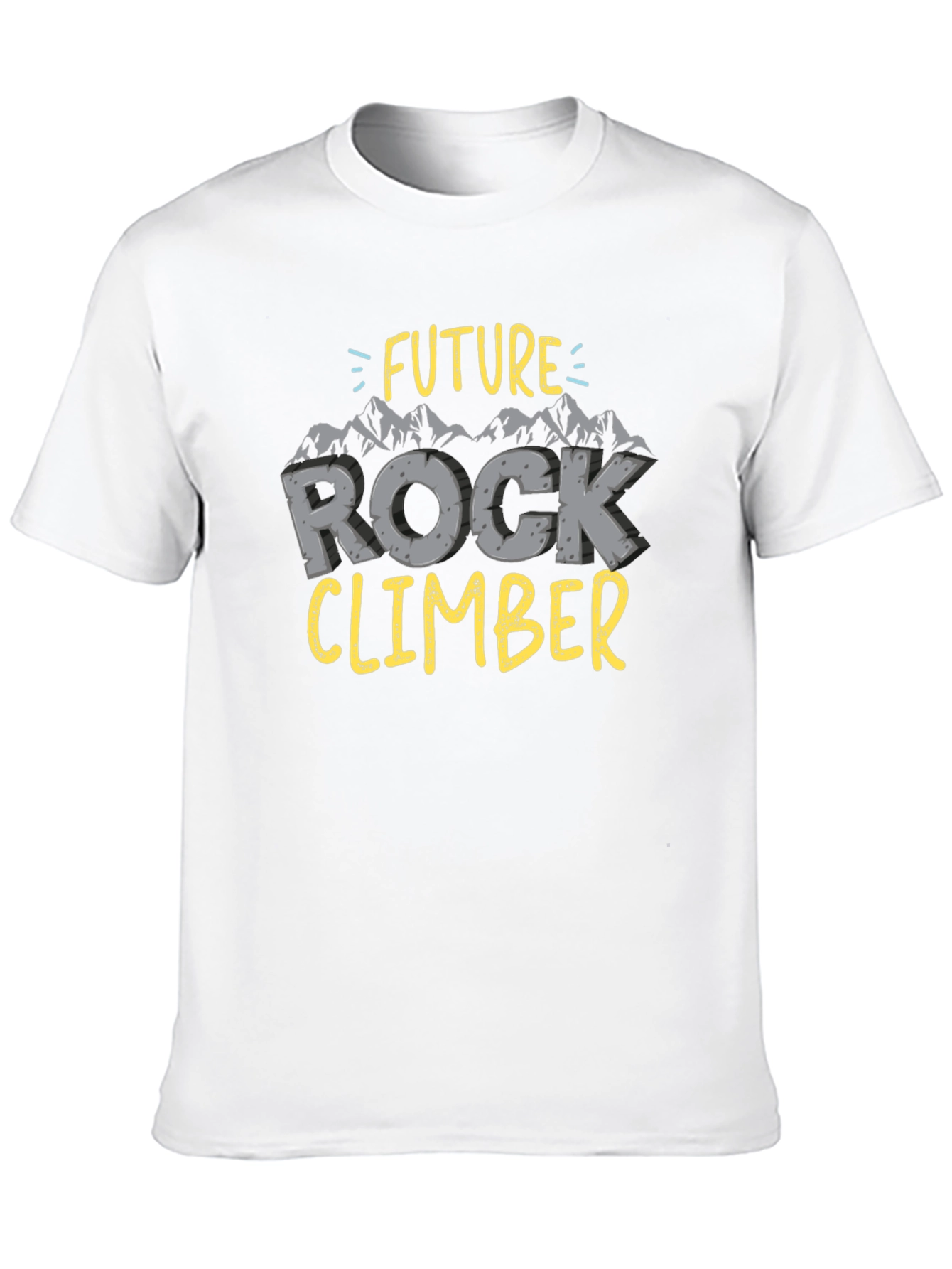 Future Rock Climber T-Shirt Black Cotton Tee