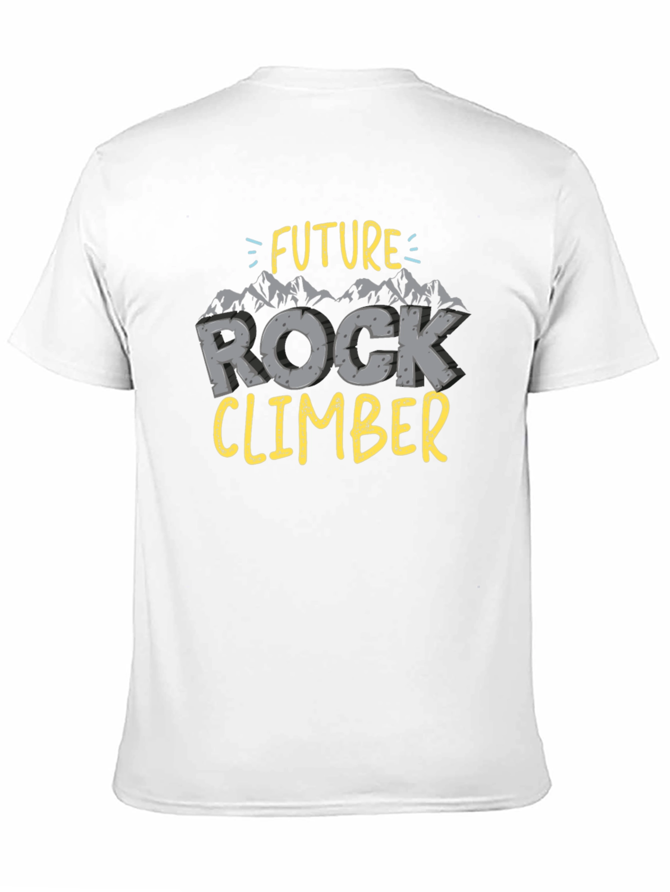 Future Rock Climber T-Shirt Black Cotton Tee