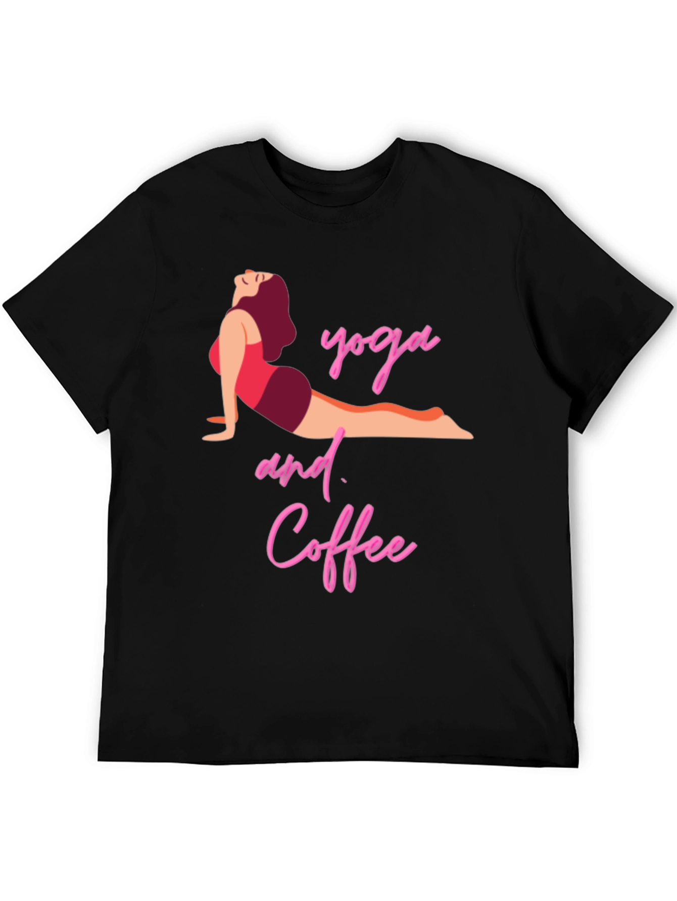 Yoga and Coffee T-Shirt - Black
