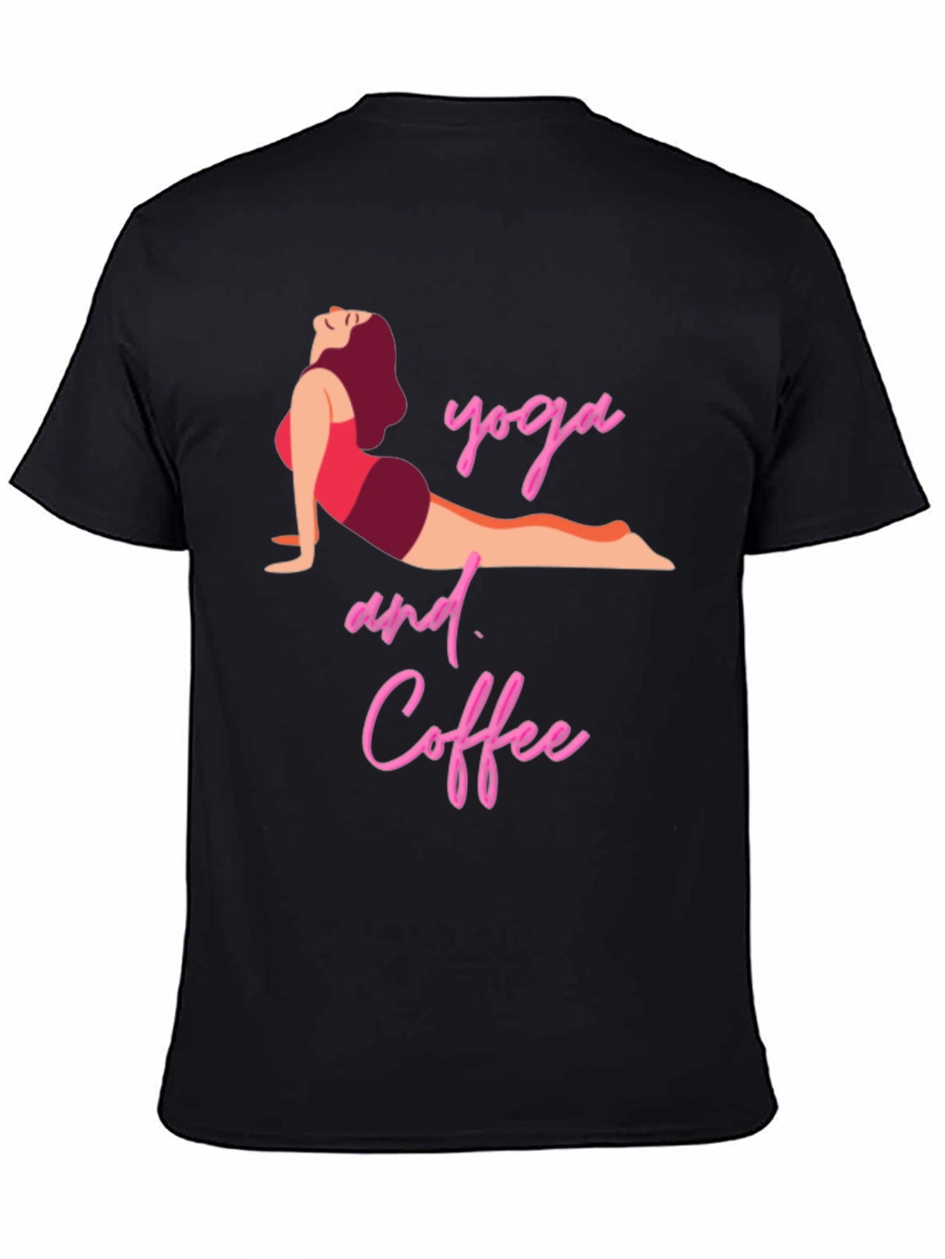 Yoga and Coffee T-Shirt - Black