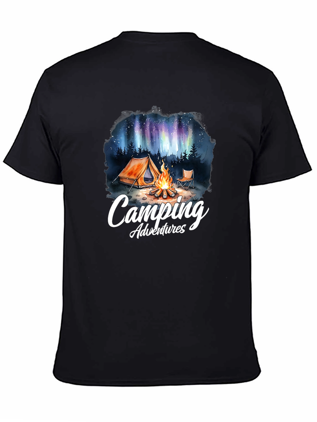 Camping Adventures Graphic Tee - Outdoor Nature Design