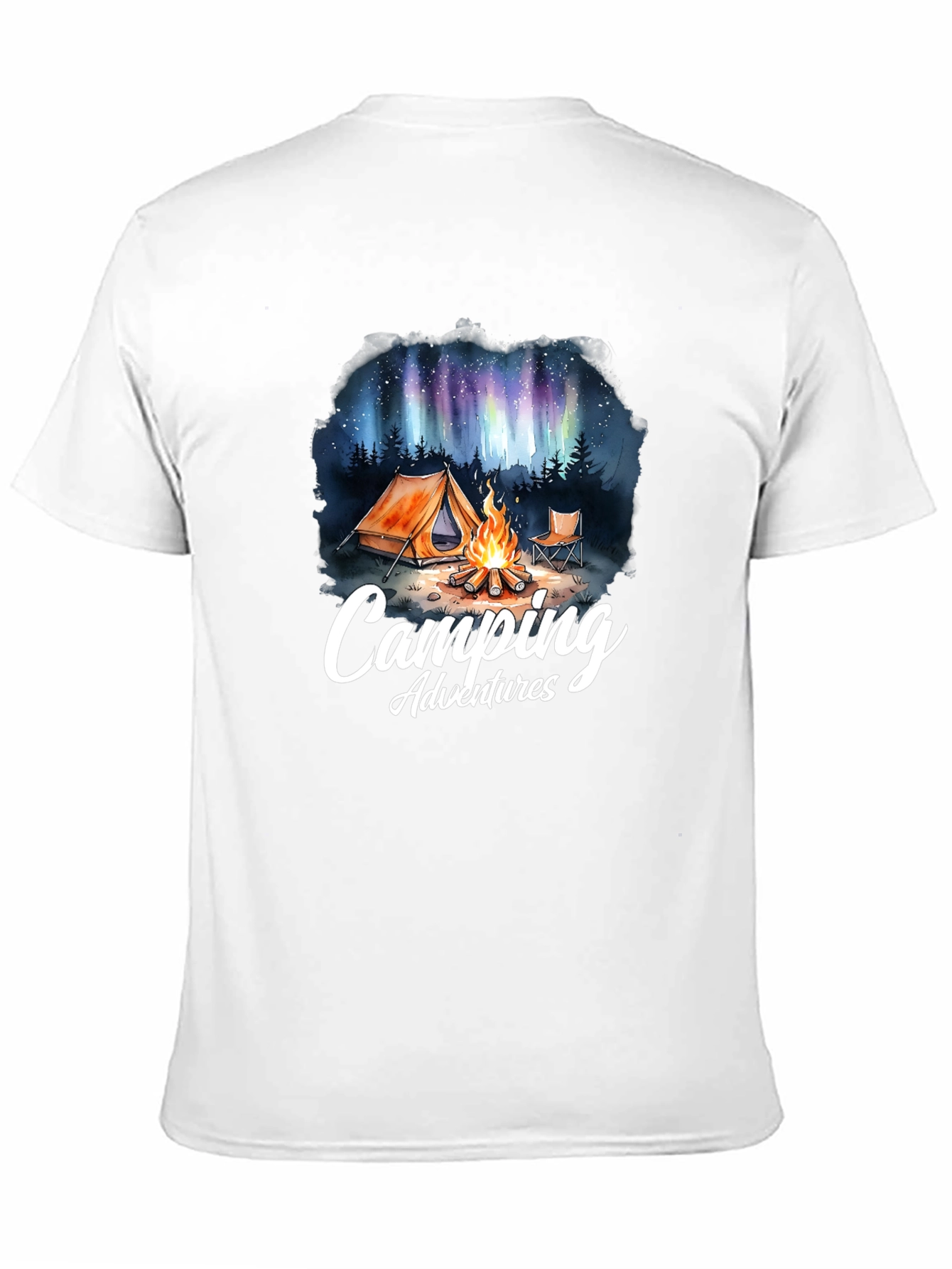 Camping Adventures Graphic Tee - Outdoor Nature Design