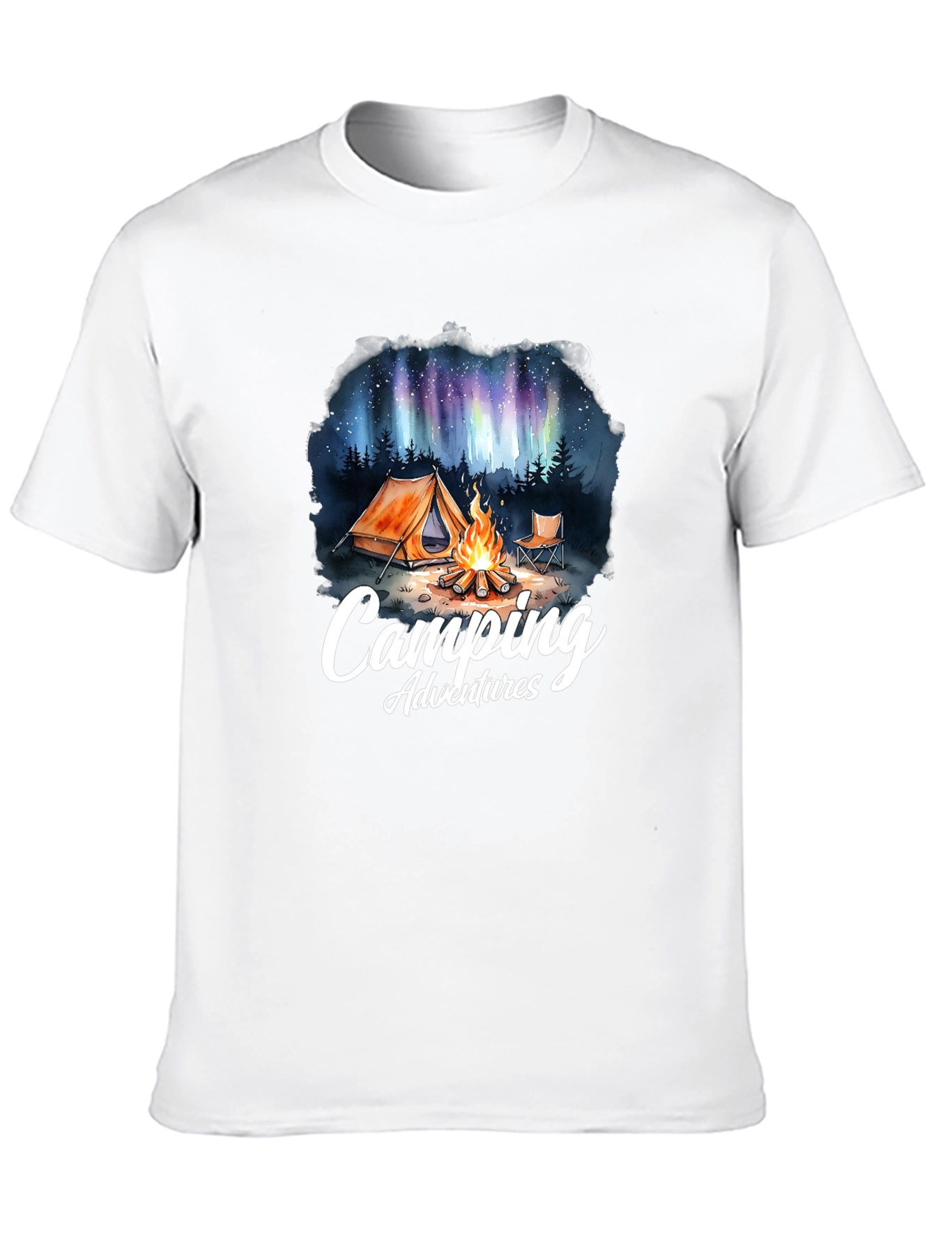 Camping Adventures Graphic Tee - Outdoor Nature Design