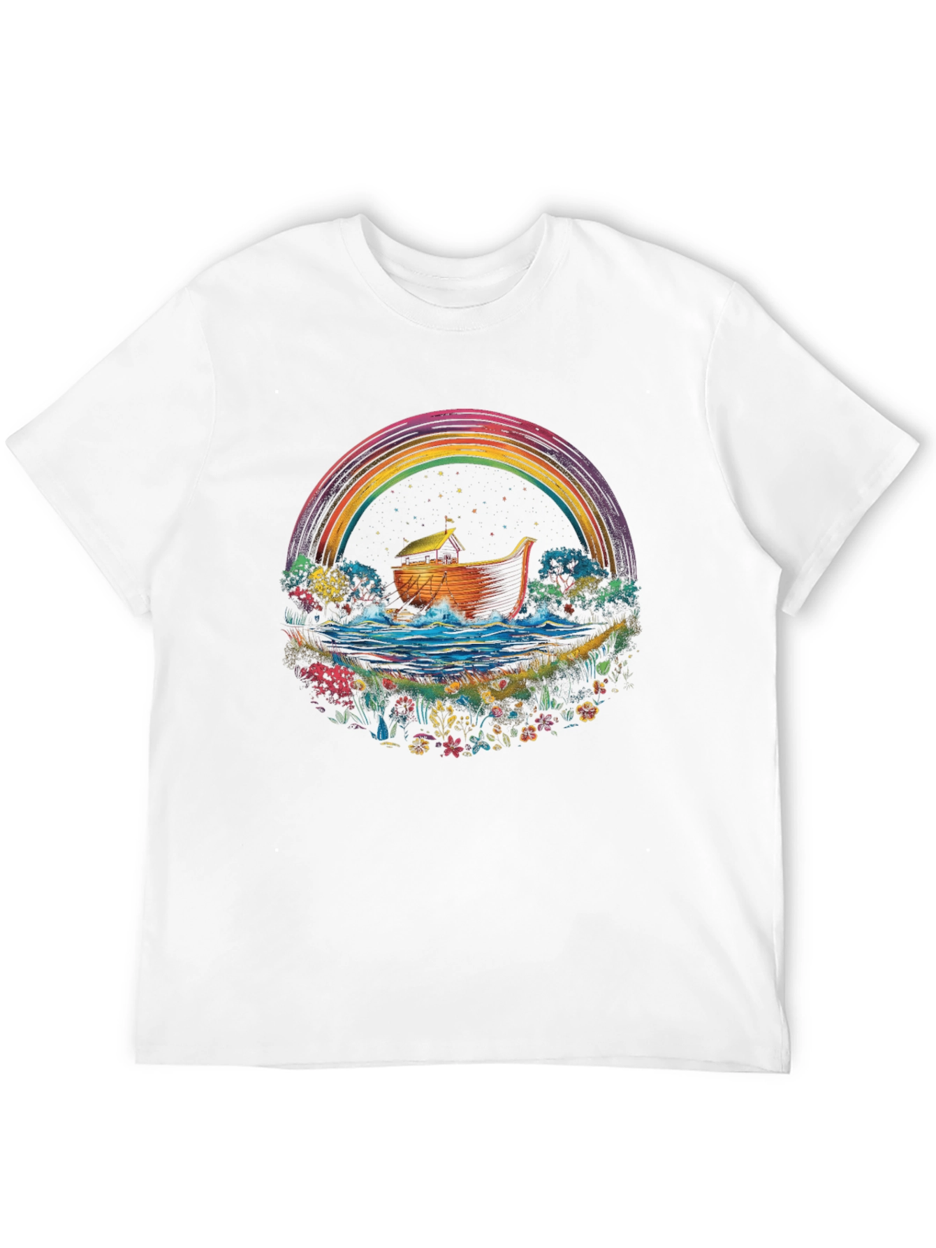 Noahs Ark Rainbow T-Shirt