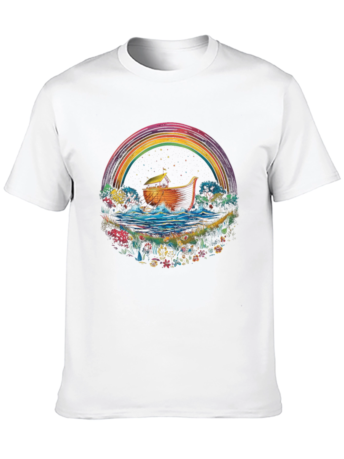 Noahs Ark Rainbow T-Shirt