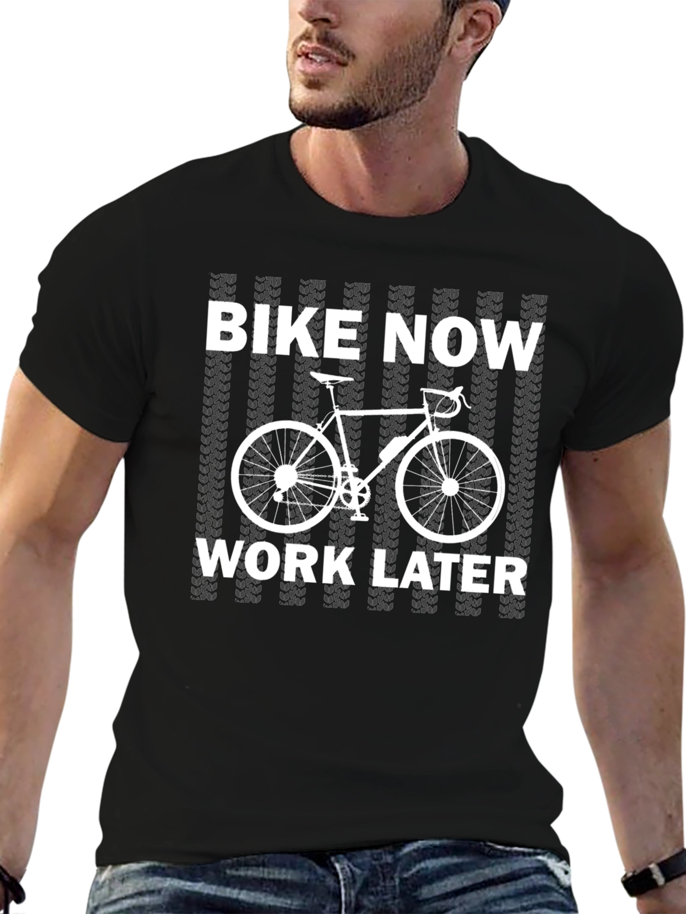 Bike Now Work Later T-Shirt