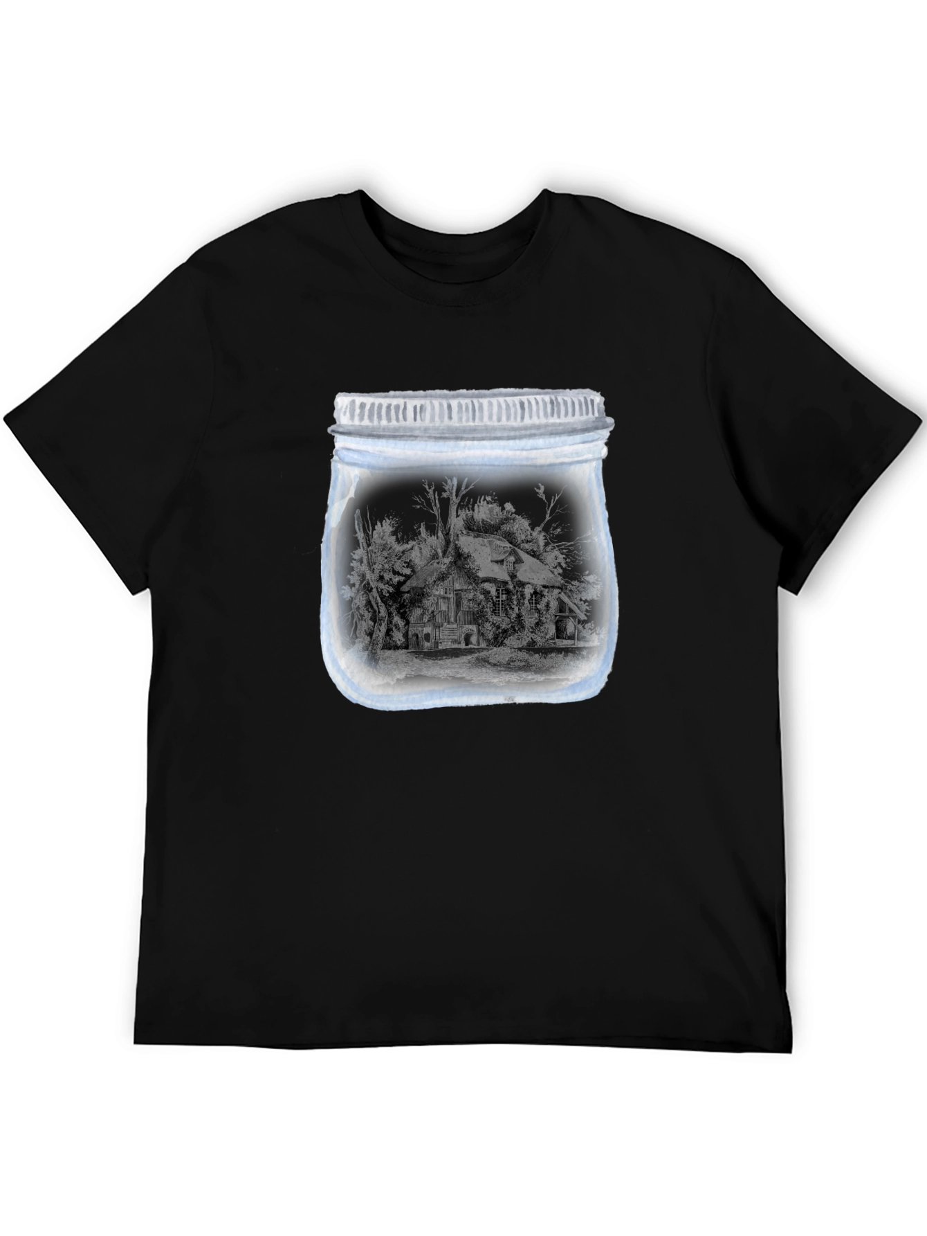 Jarred Cabin Tee - Unique Graphic Print Shirt