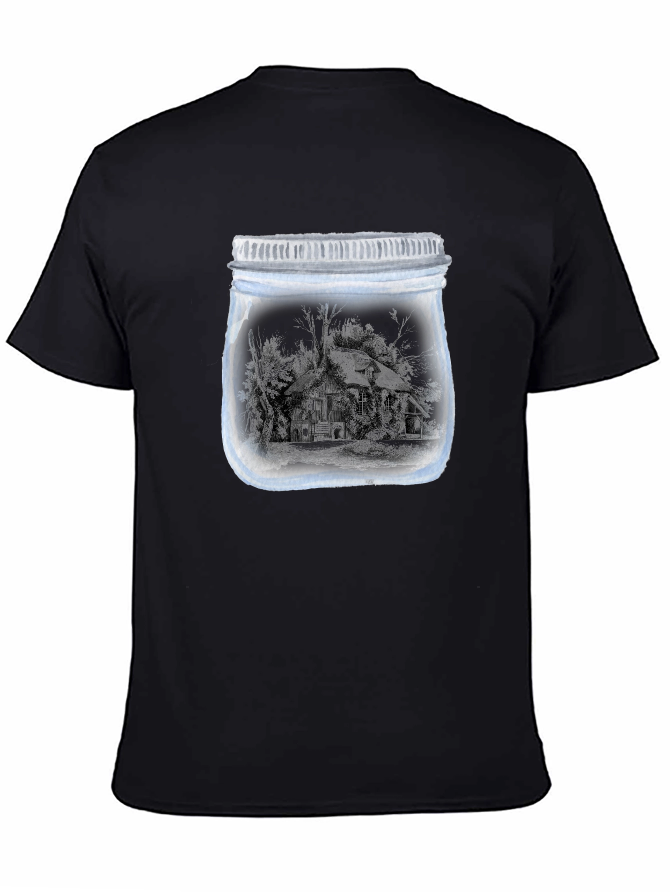 Jarred Cabin Tee - Unique Graphic Print Shirt