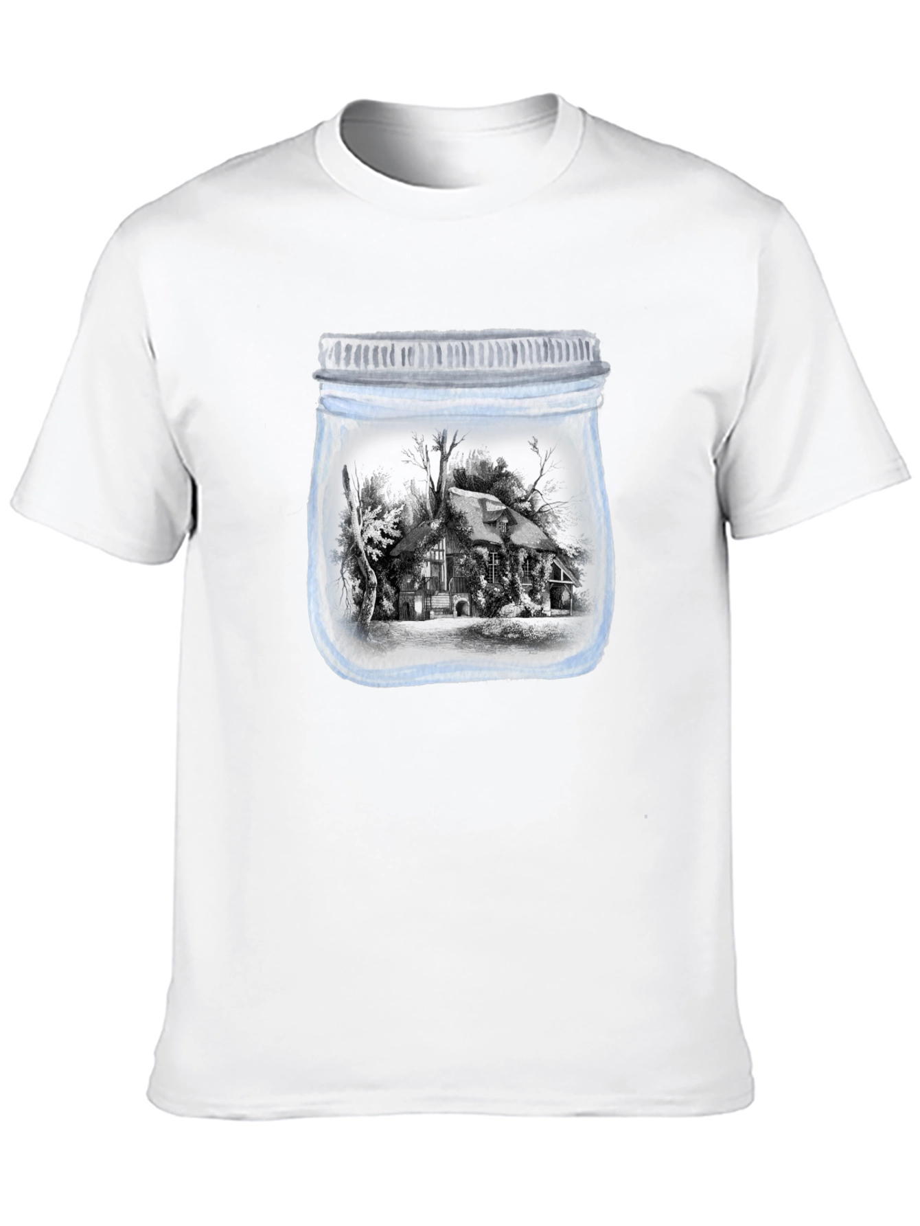 Jarred Cabin Tee - Unique Graphic Print Shirt